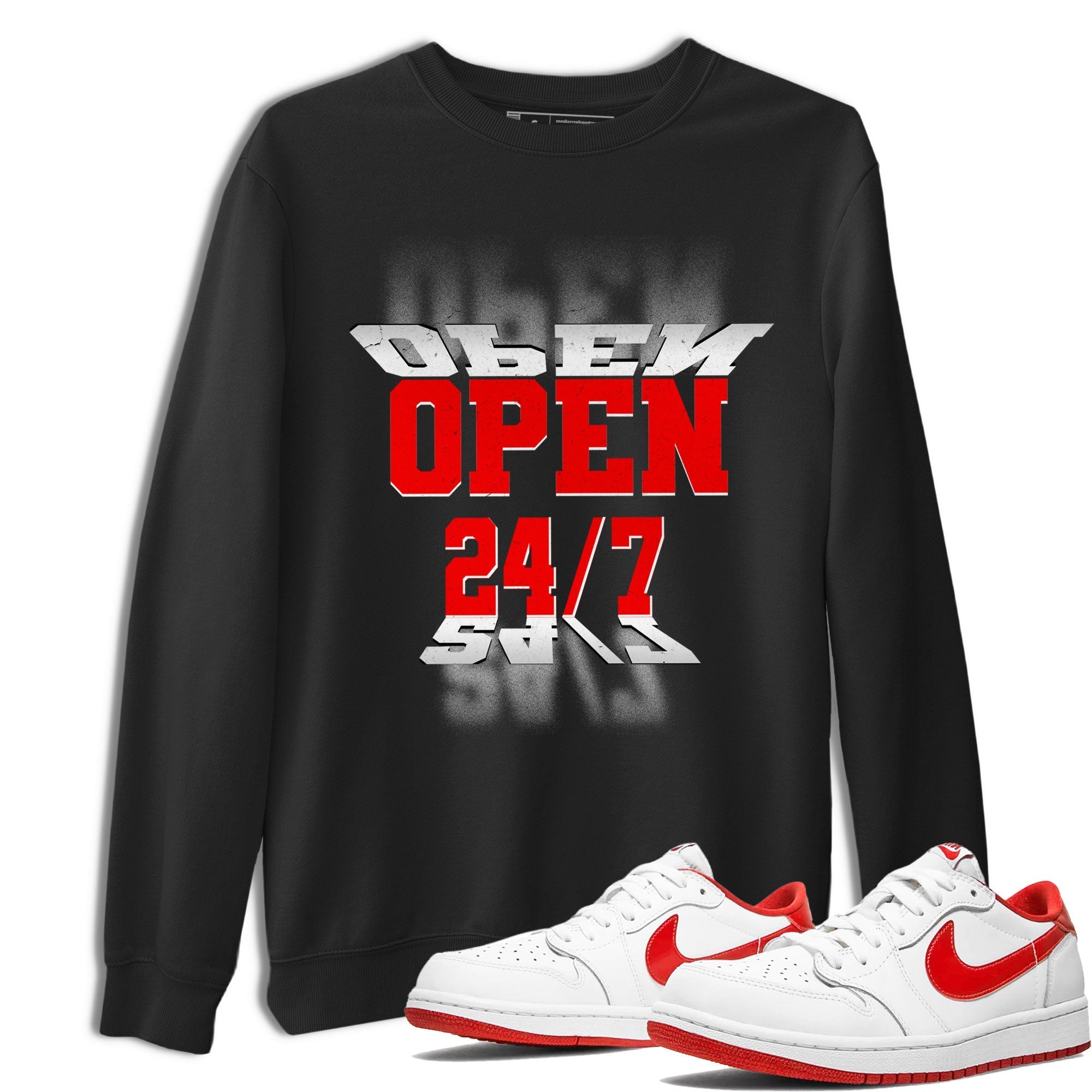 Open 24 7 snkmatch Tee - Air Jordan 1 University Red