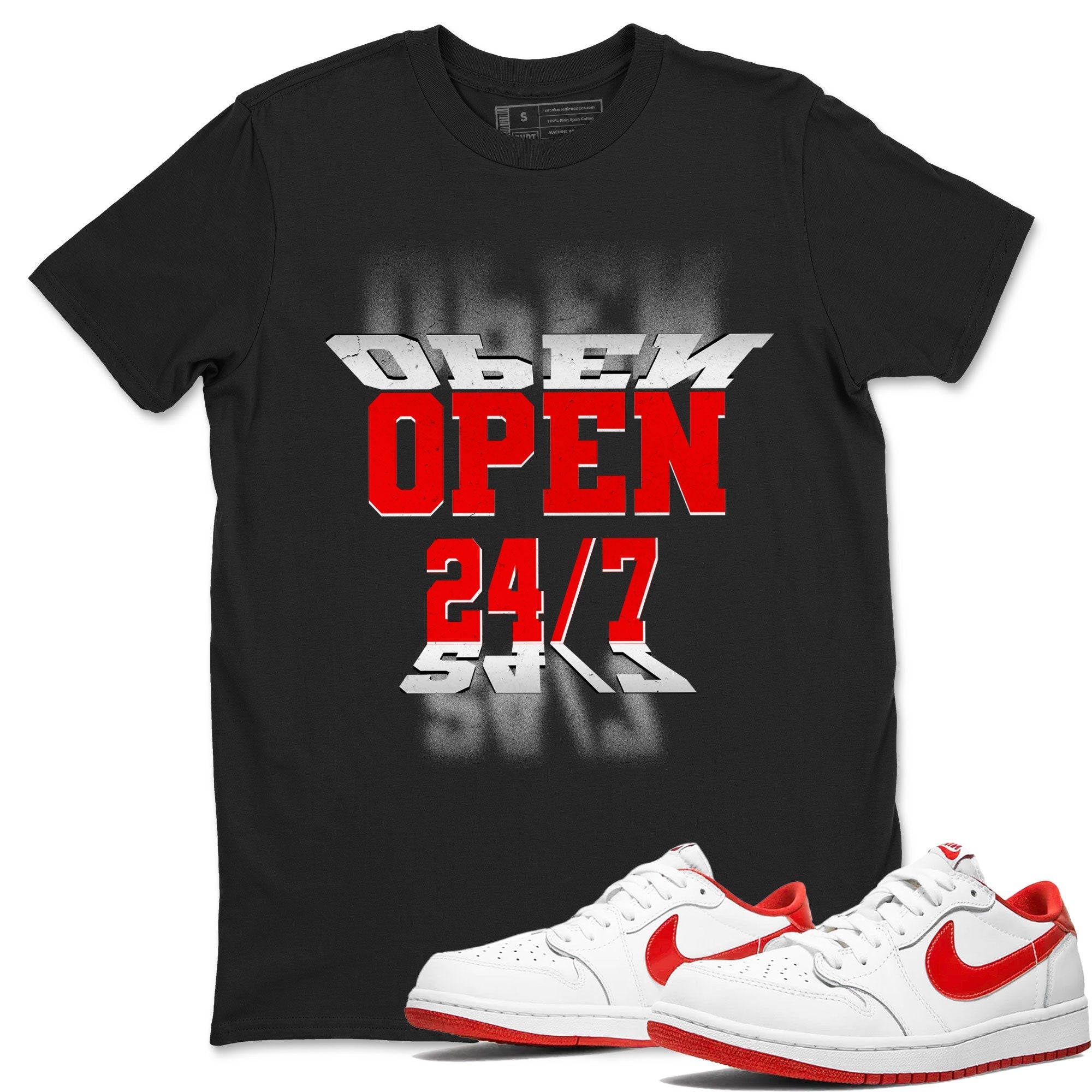 Open 24 7 snkmatch Tee - Air Jordan 1 University Red