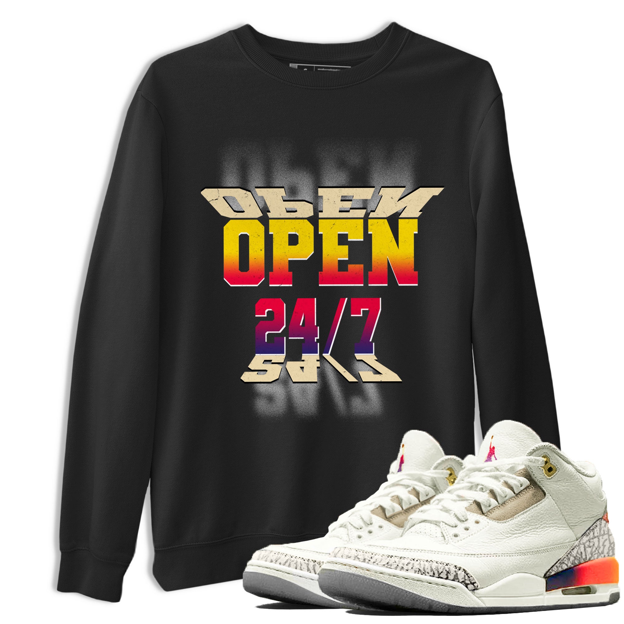 Open 24 7 snkmatch Tee - Air Jordan 3 J Balvin