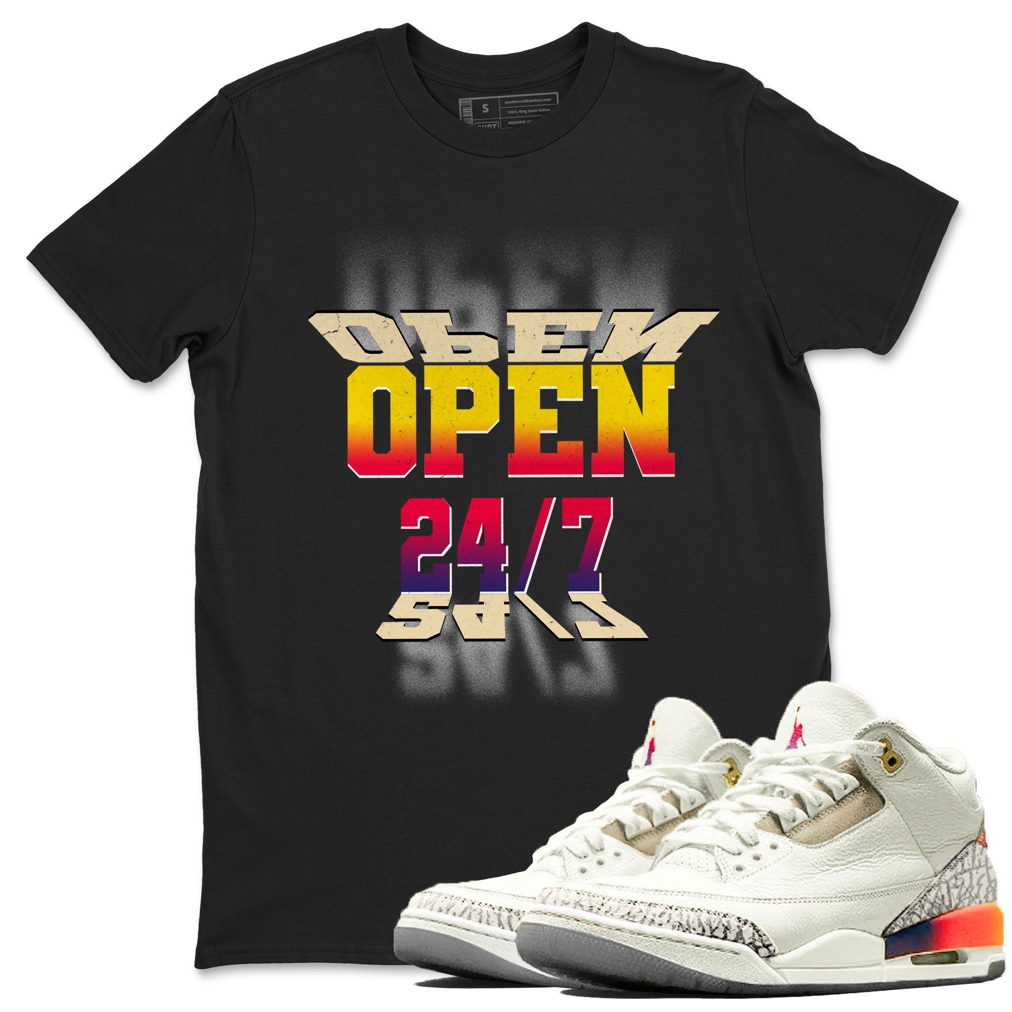 Open 24 7 snkmatch Tee - Air Jordan 3 J Balvin