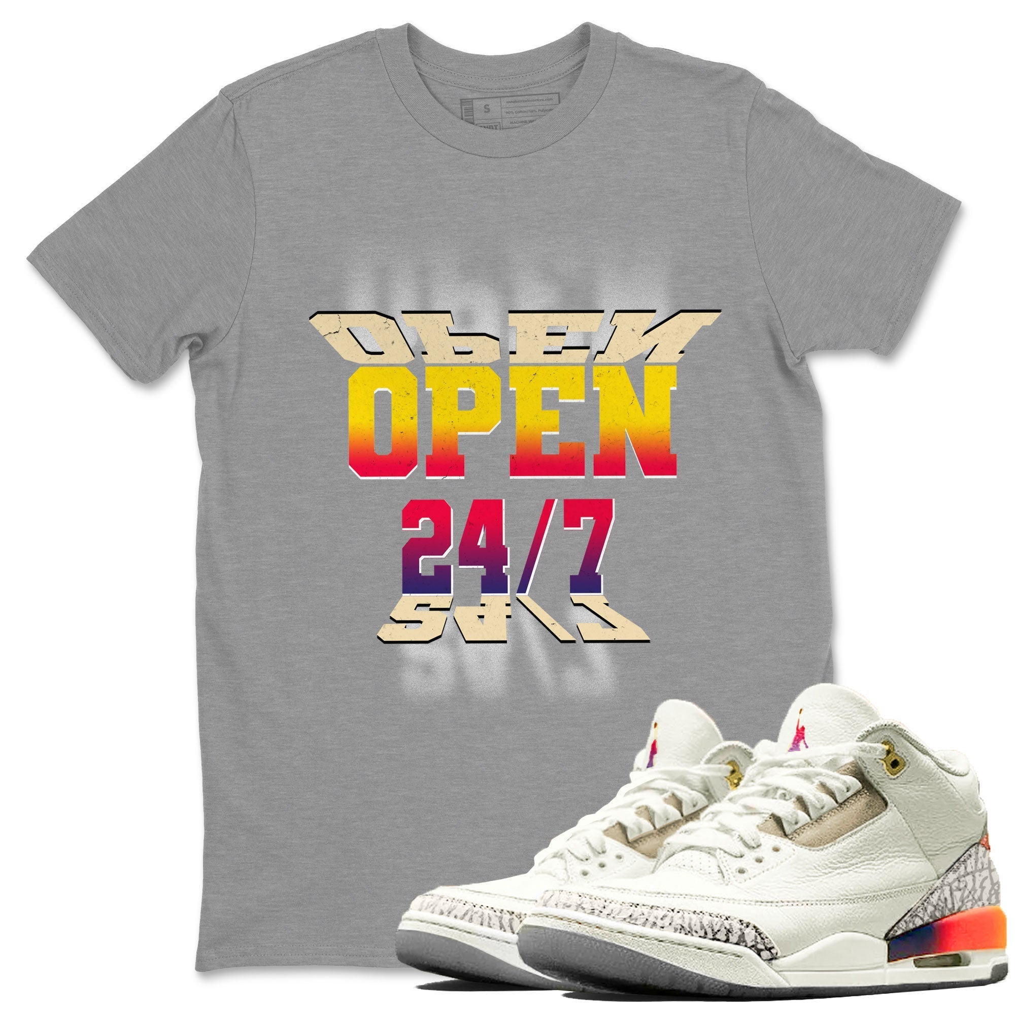 Open 24 7 snkmatch Tee - Air Jordan 3 J Balvin