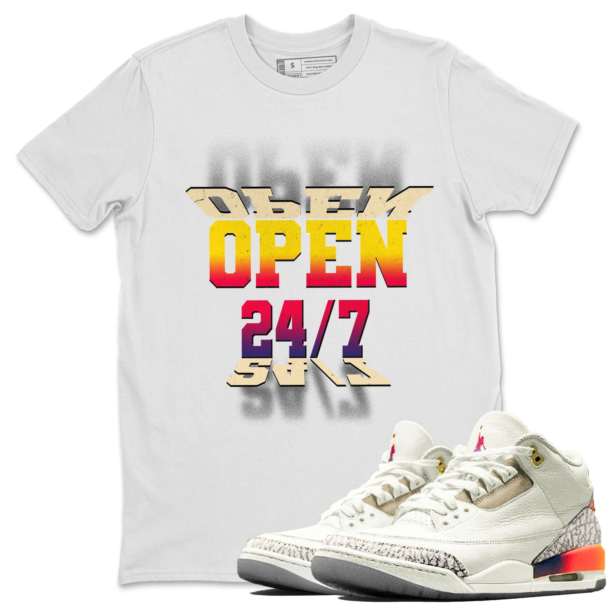 Open 24 7 snkmatch Tee - Air Jordan 3 J Balvin