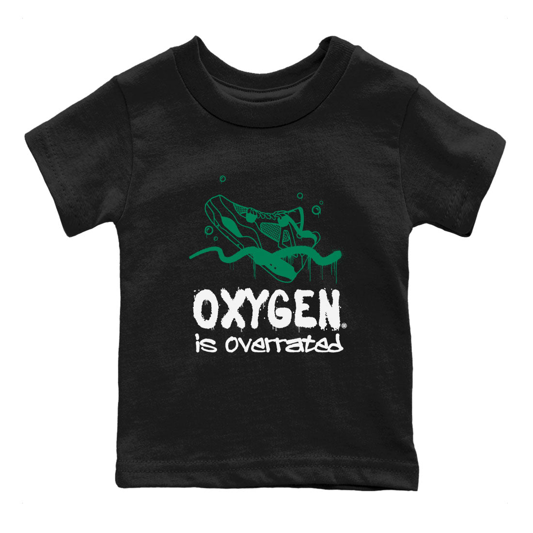 Oxygen Overrated snkmatch Tees Kids - Air Jordan 4 Oxidized Green