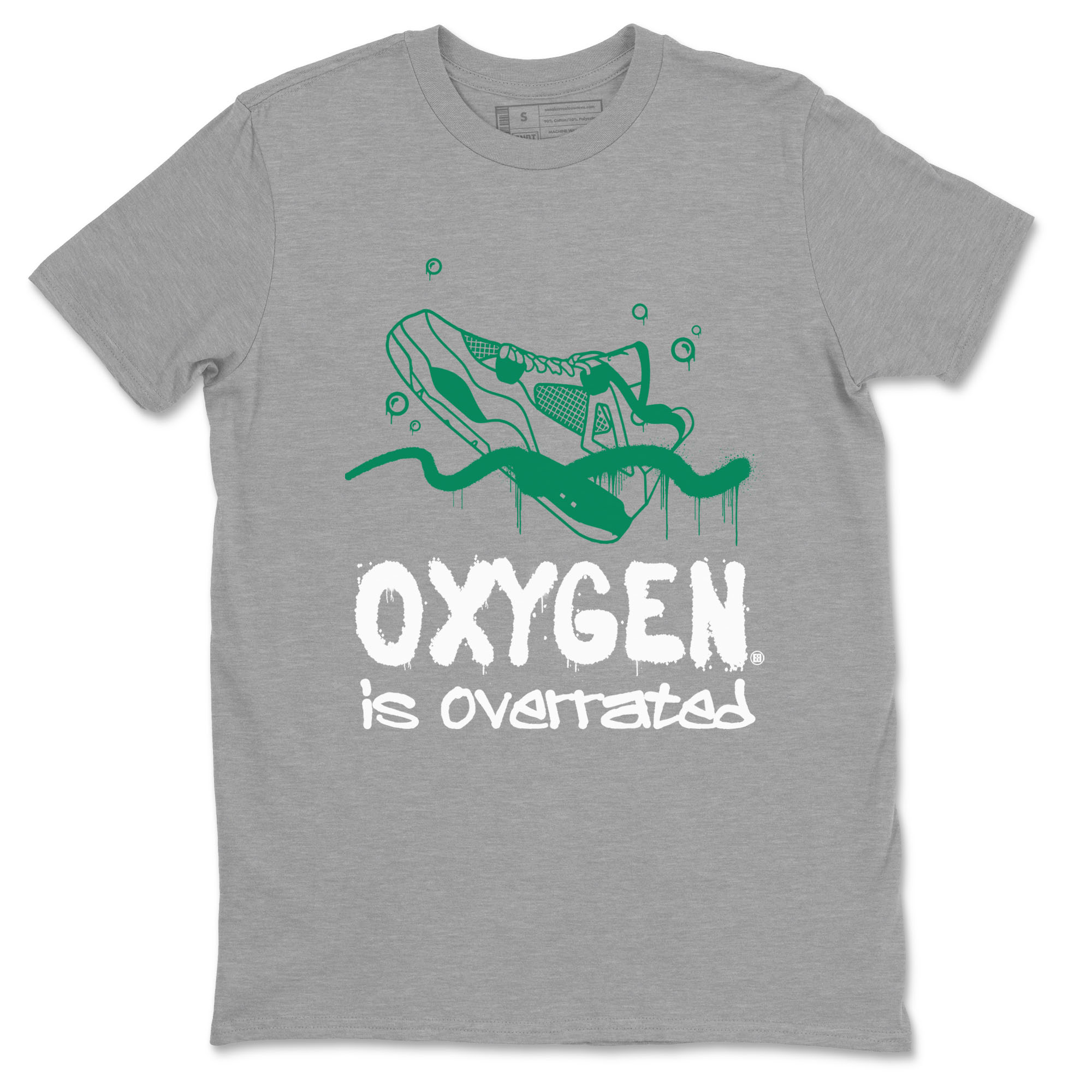 Oxygen Overrated snkmatch Tees - Air Jordan 4 Oxidized Green