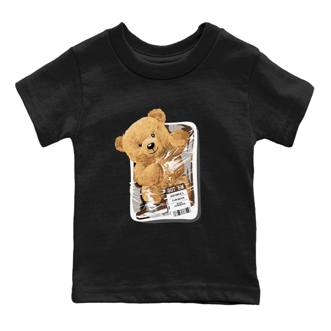 Packaged Bear snkmatch Tee Kids - Air Force 1 Chocolate