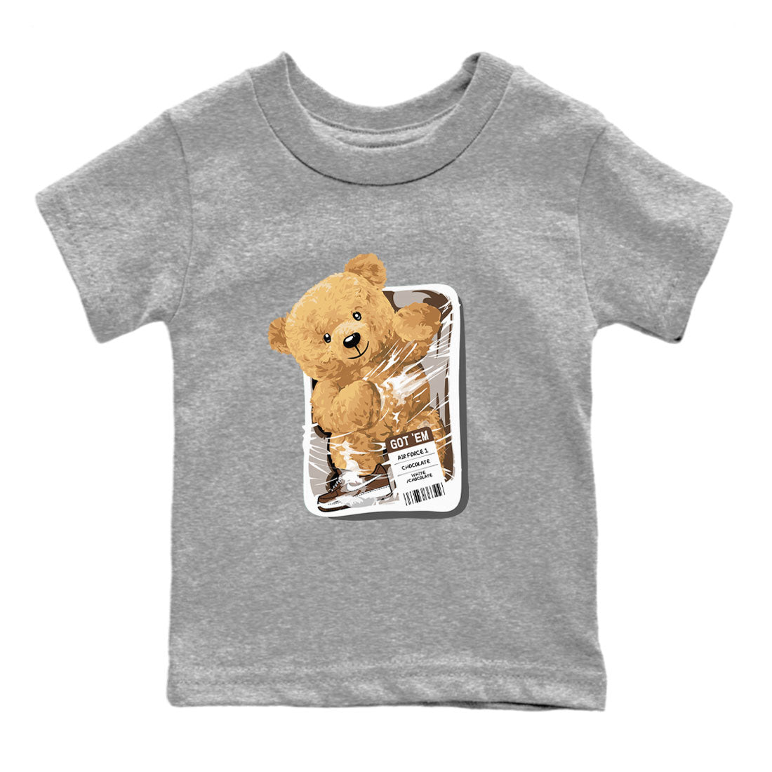Packaged Bear snkmatch Tee Kids - Air Force 1 Chocolate