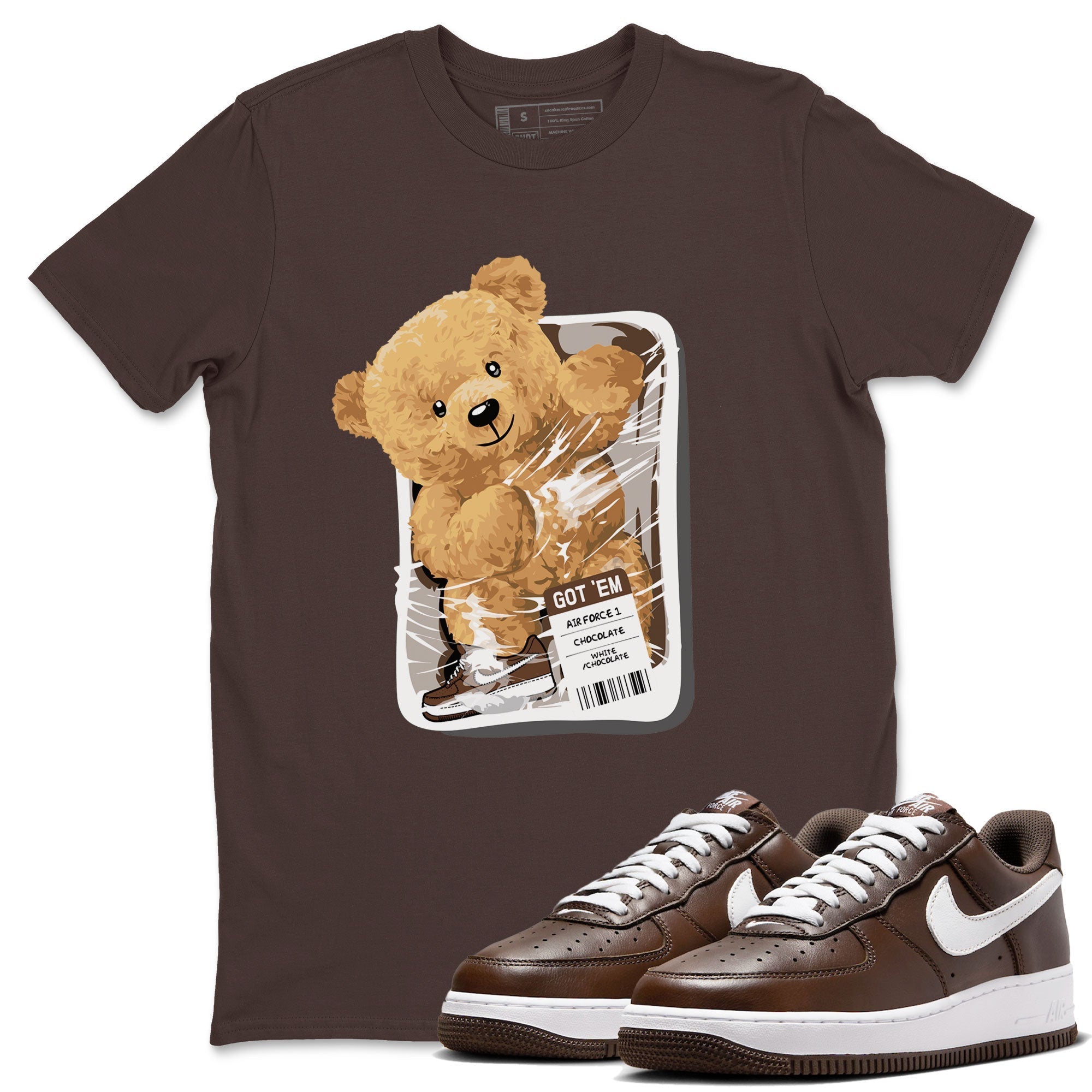 Packaged Bear snkmatch Tee - Air Force 1 Chocolate