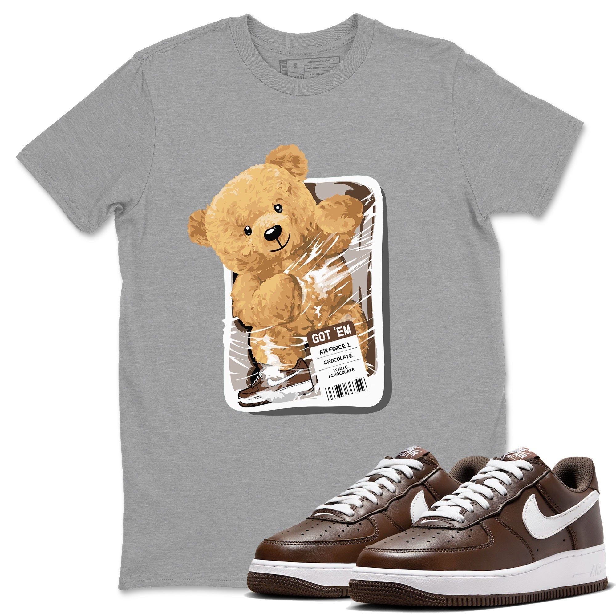 Packaged Bear snkmatch Tee - Air Force 1 Chocolate