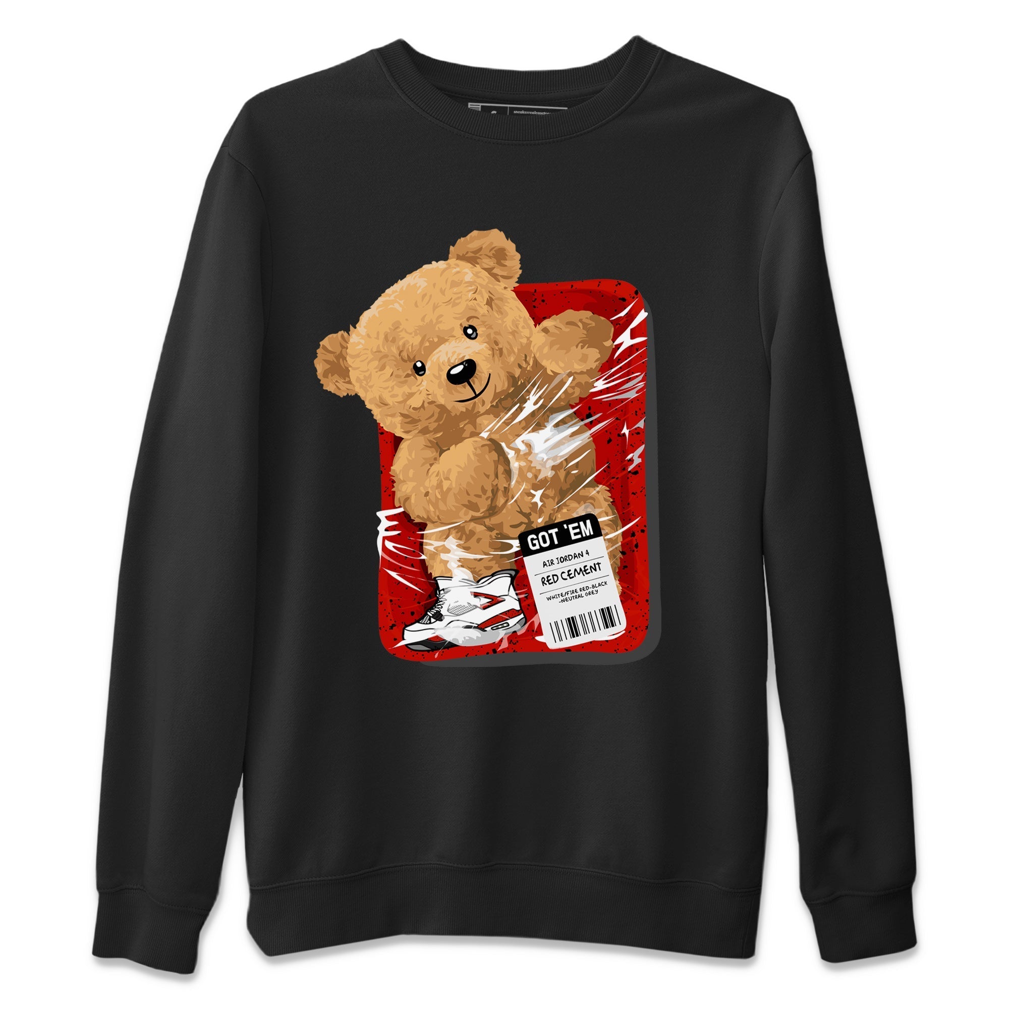 Packaged Bear Unisex Tops - Air Jordan 4 Red Cement