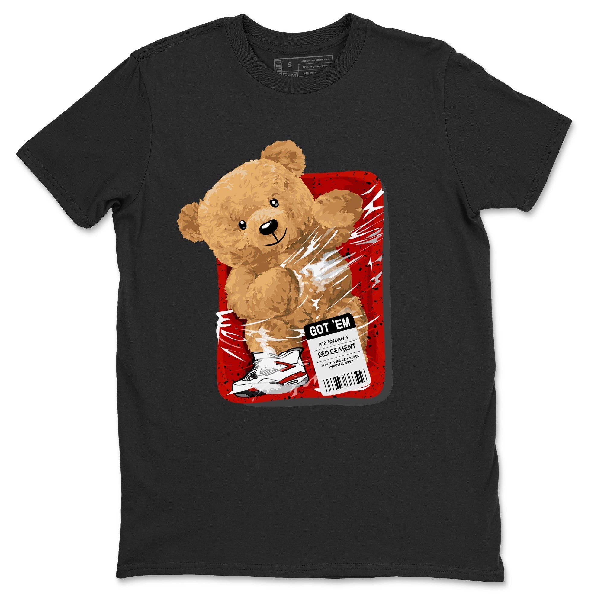 Packaged Bear Unisex Tops - Air Jordan 4 Red Cement