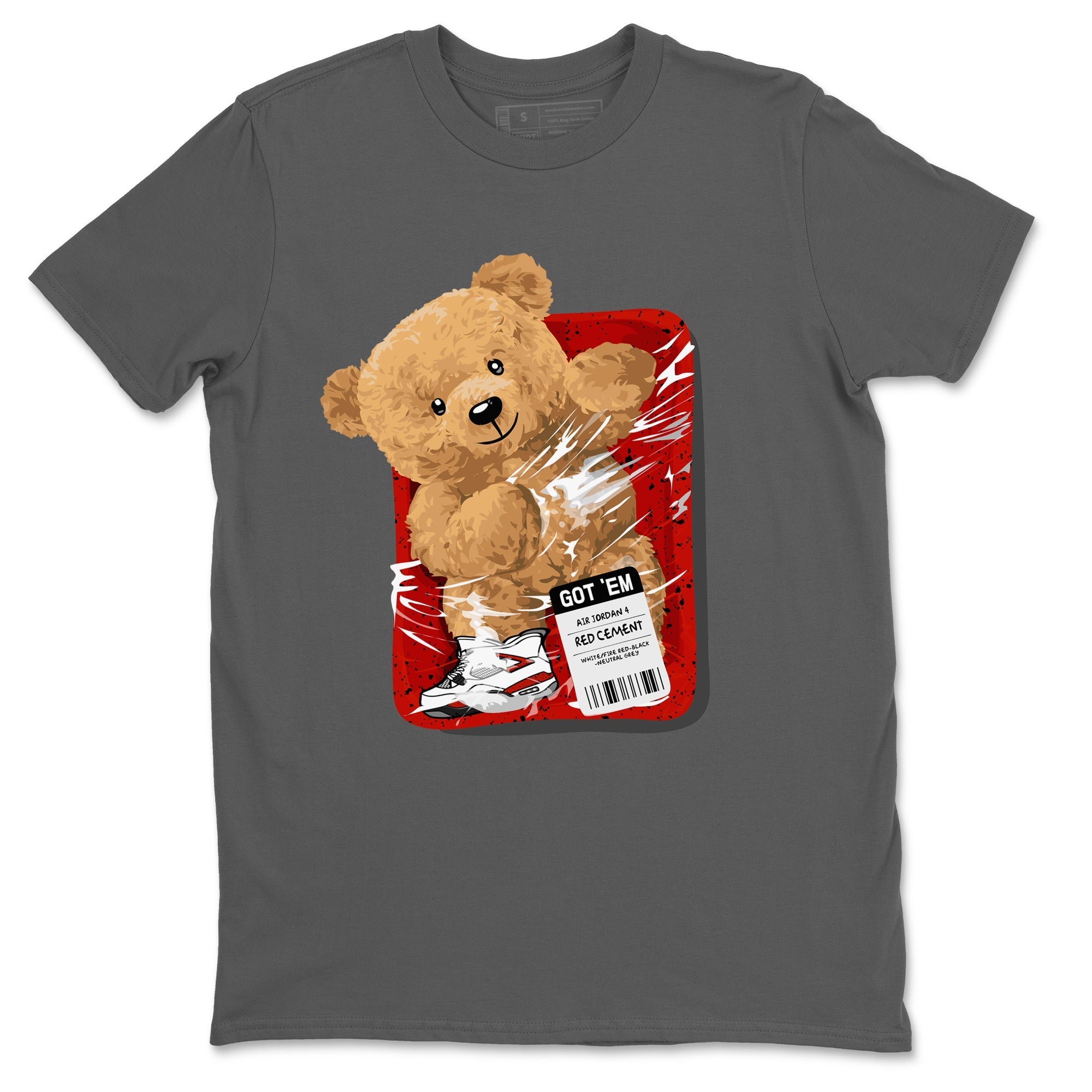 Packaged Bear Unisex Tops - Air Jordan 4 Red Cement