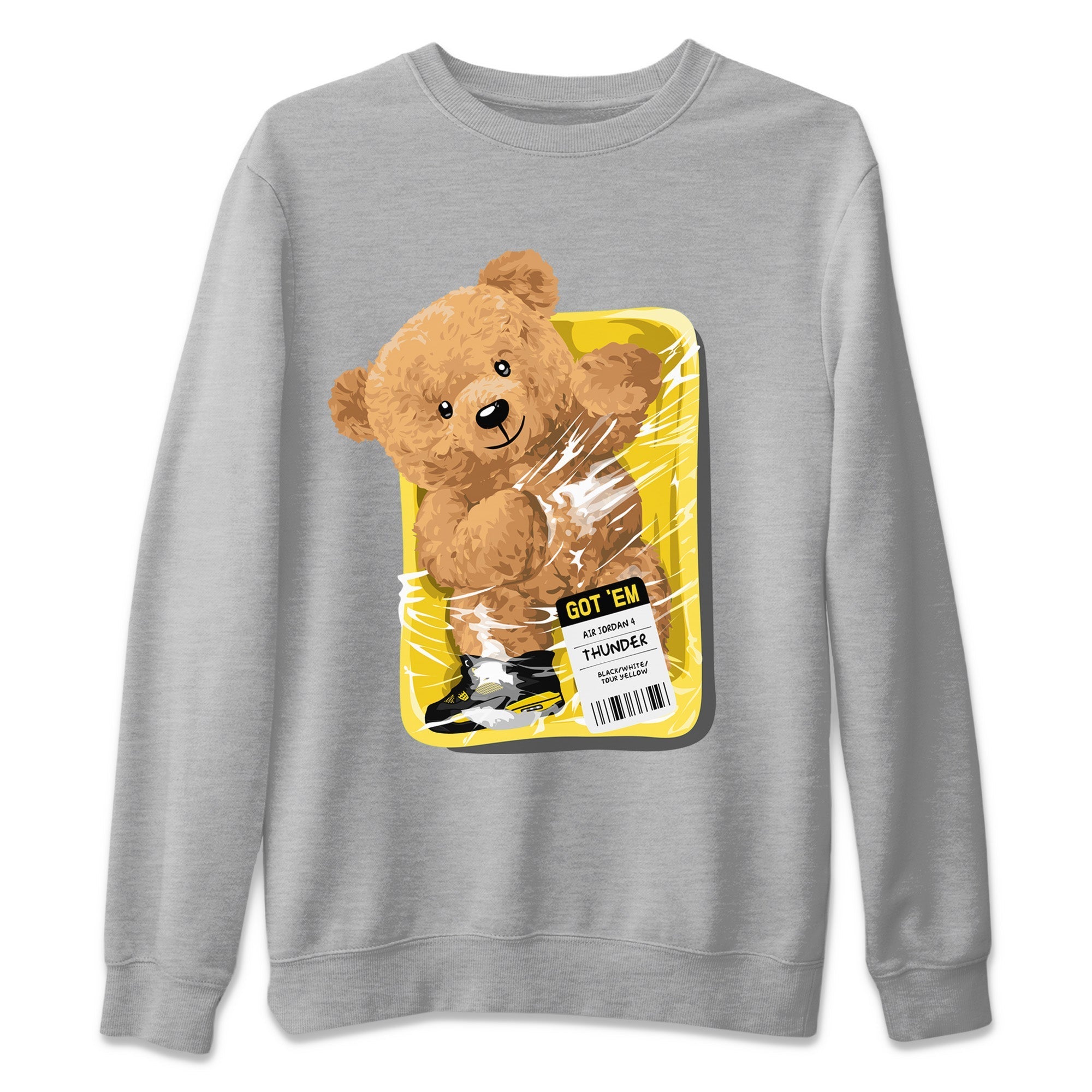 Packaged Bear Unisex Tops - Air Jordan 4 Thunder