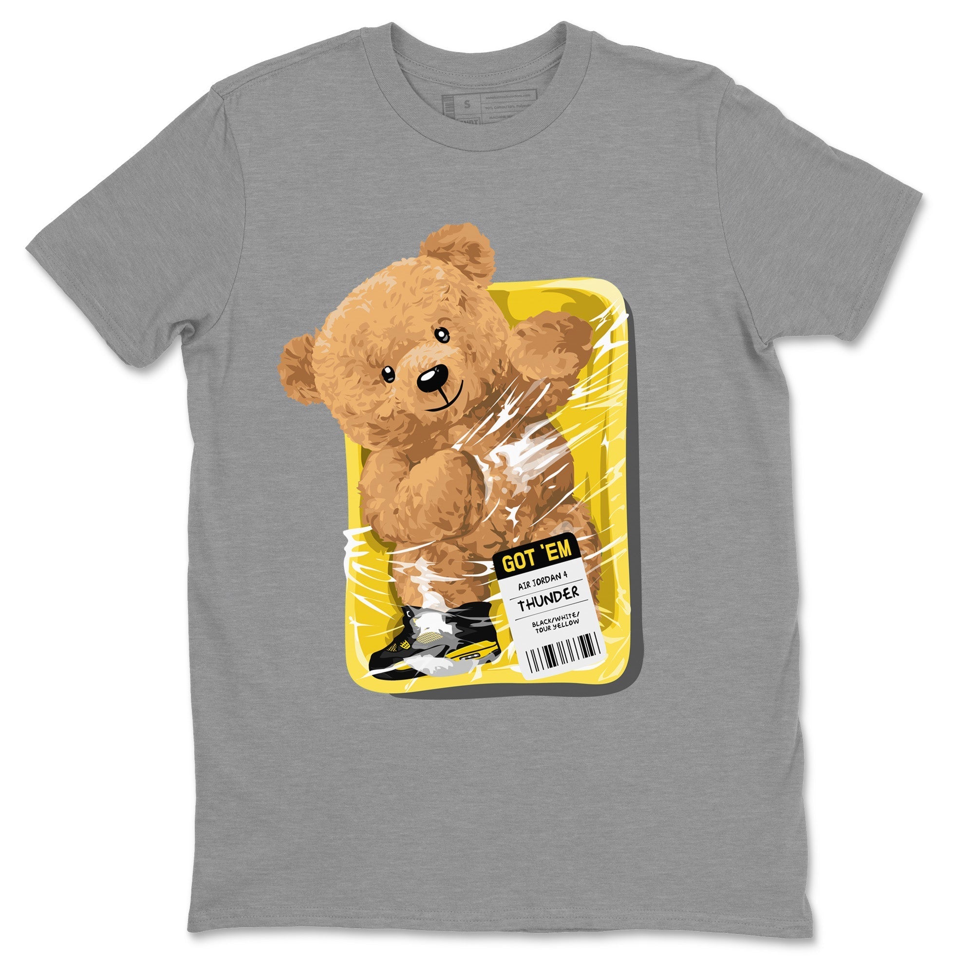 Packaged Bear Unisex Tops - Air Jordan 4 Thunder