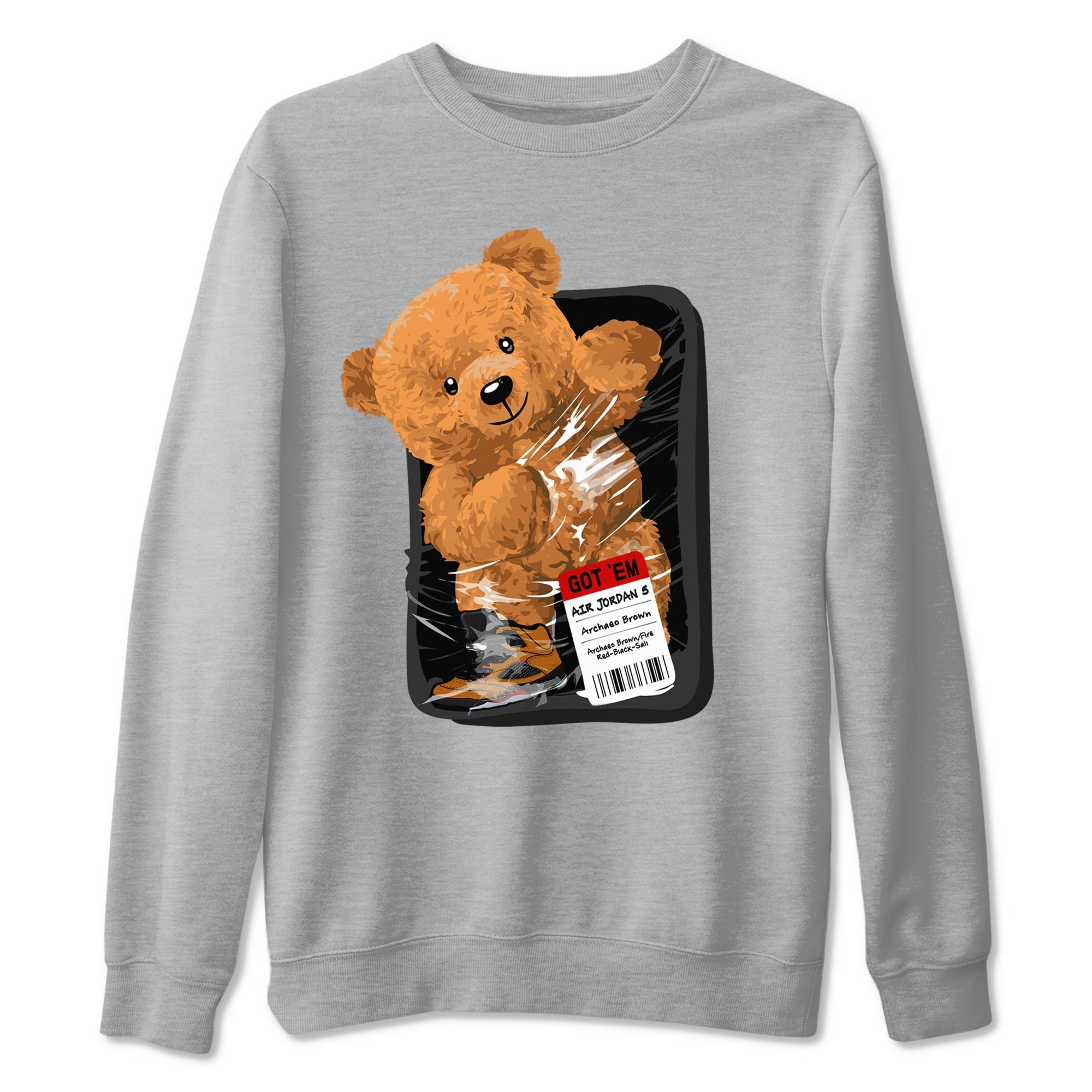 Packaged Bear snkmatch Tees - Air Jordan 5 Archaeo Brown