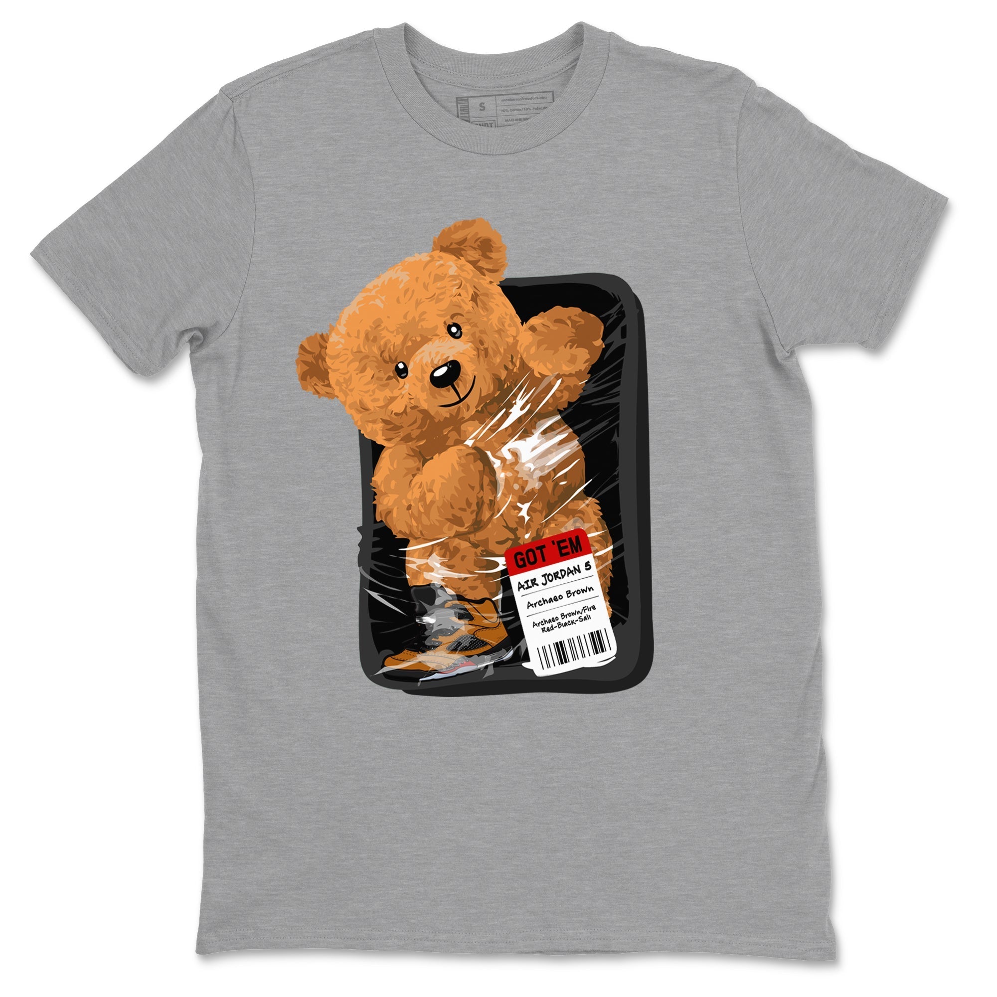 Packaged Bear snkmatch Tees - Air Jordan 5 Archaeo Brown