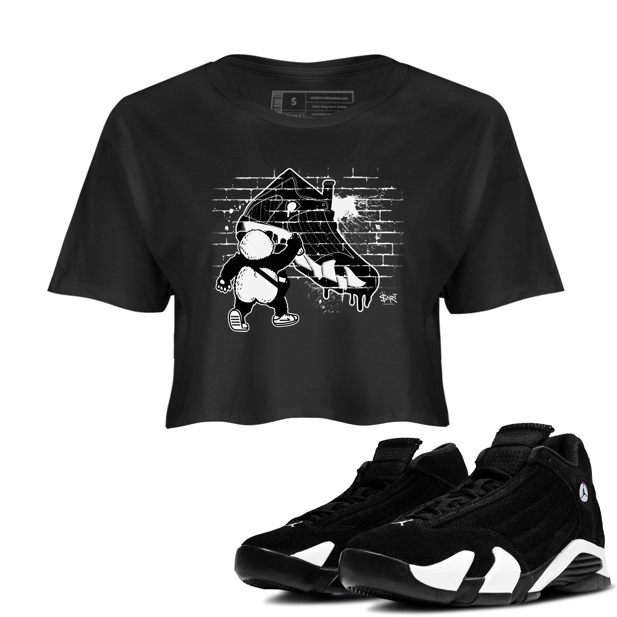 Panda Artist snkmatch Women's Top - Air Jordan 14 Panda