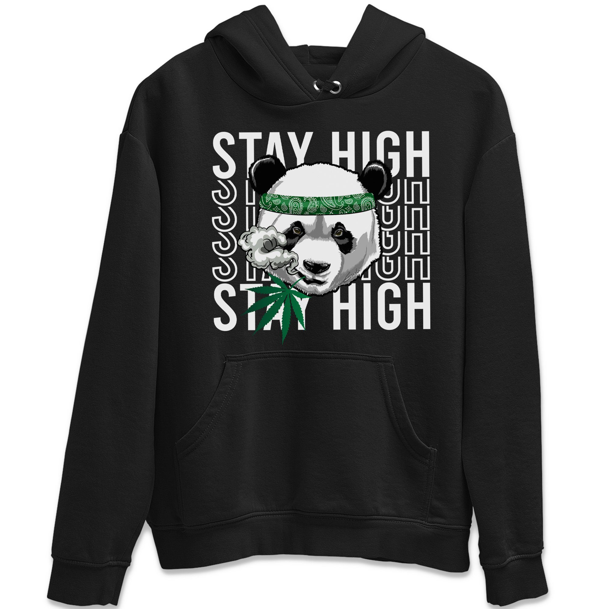 Panda Stay High Unisex Tops - Air Jordan 3 Pine Green