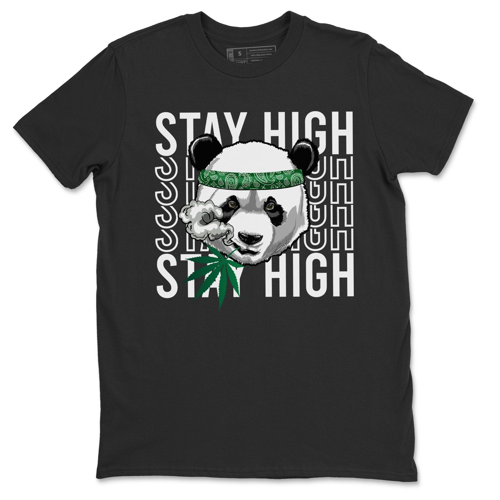 Panda Stay High Unisex Tops - Air Jordan 3 Pine Green