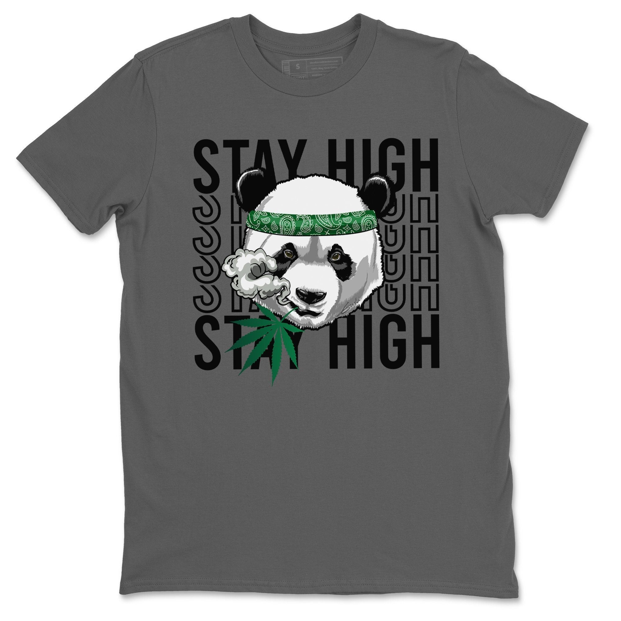 Panda Stay High Unisex Tops - Air Jordan 3 Pine Green