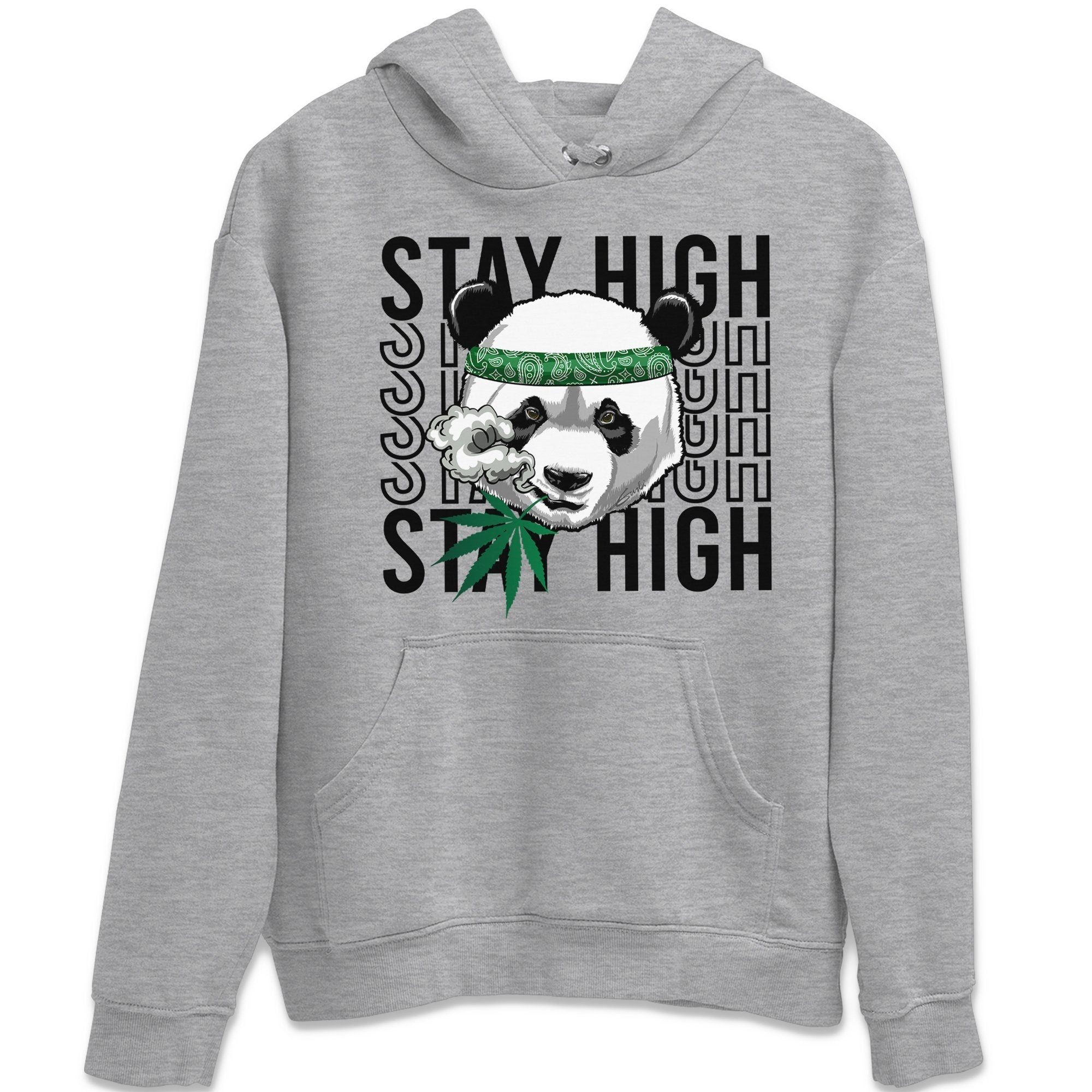 Panda Stay High Unisex Tops - Air Jordan 3 Pine Green