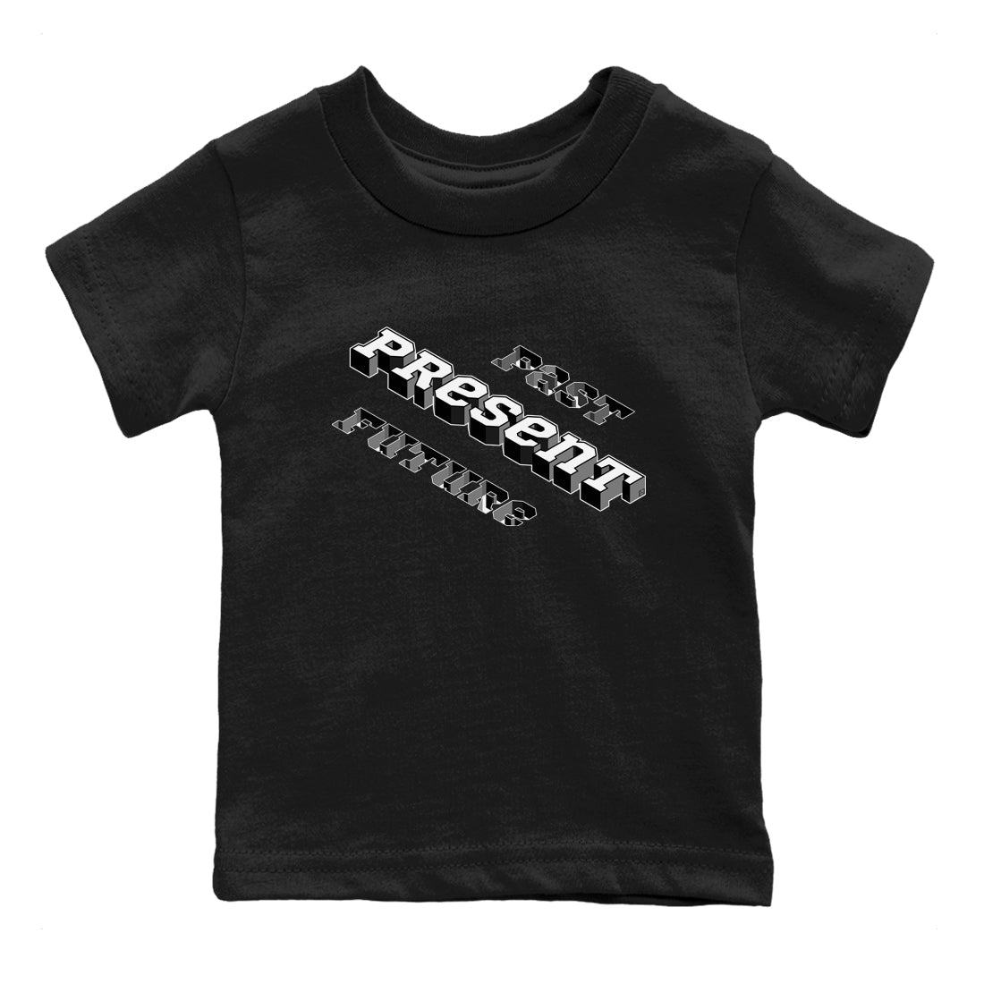 Past Present Future snkmatch Tees Kids - Air Jordan 1 Black White