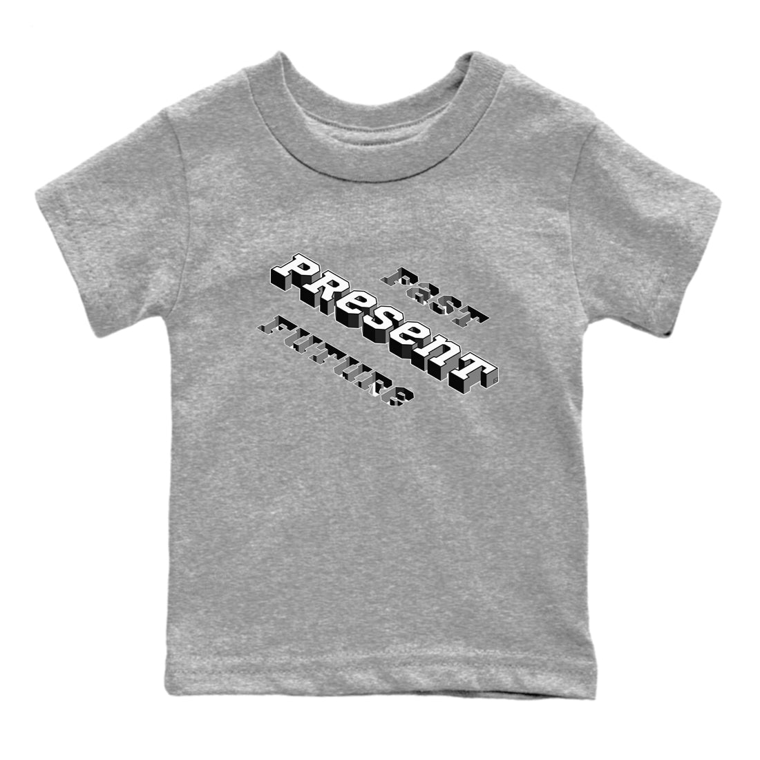 Past Present Future snkmatch Tees Kids - Air Jordan 1 Black White