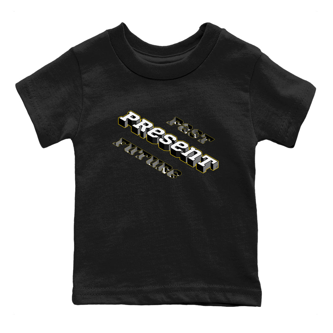 Past Present Future snkmatch Tees Kids - Air Jordan 1 Yellow Ochre