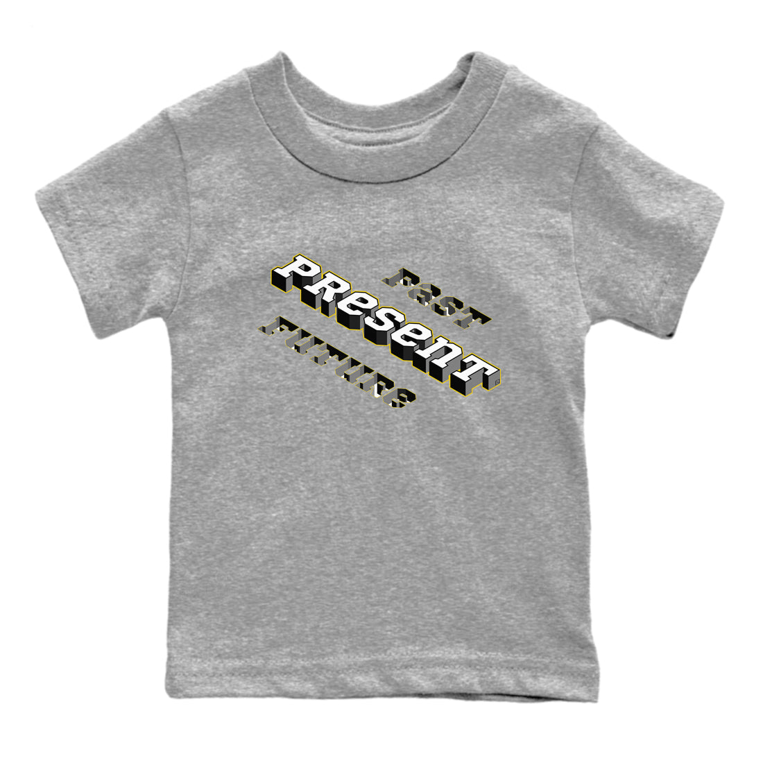 Past Present Future snkmatch Tees Kids - Air Jordan 1 Yellow Ochre