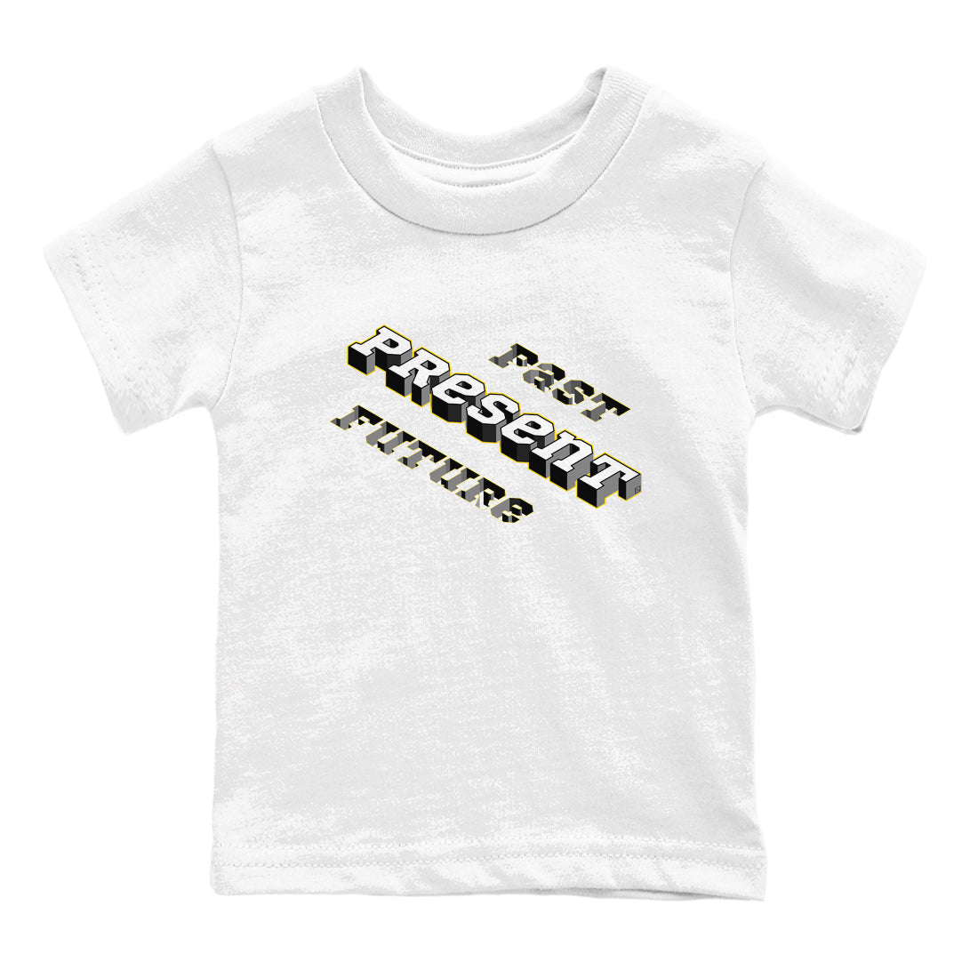 Past Present Future snkmatch Tees Kids - Air Jordan 1 Yellow Ochre