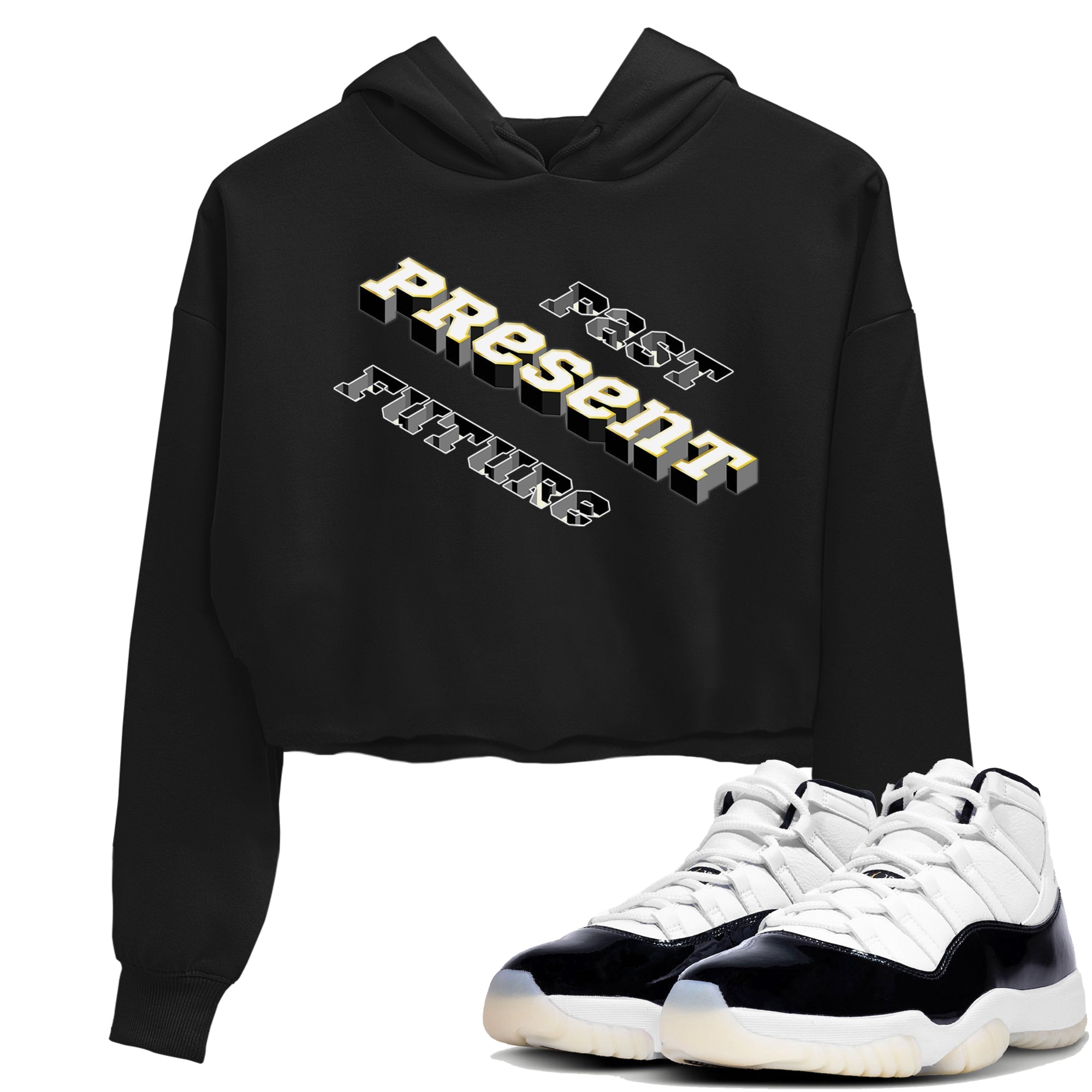Past Present Future snkmatch Women's Top - Air Jordan 11 Gratitude