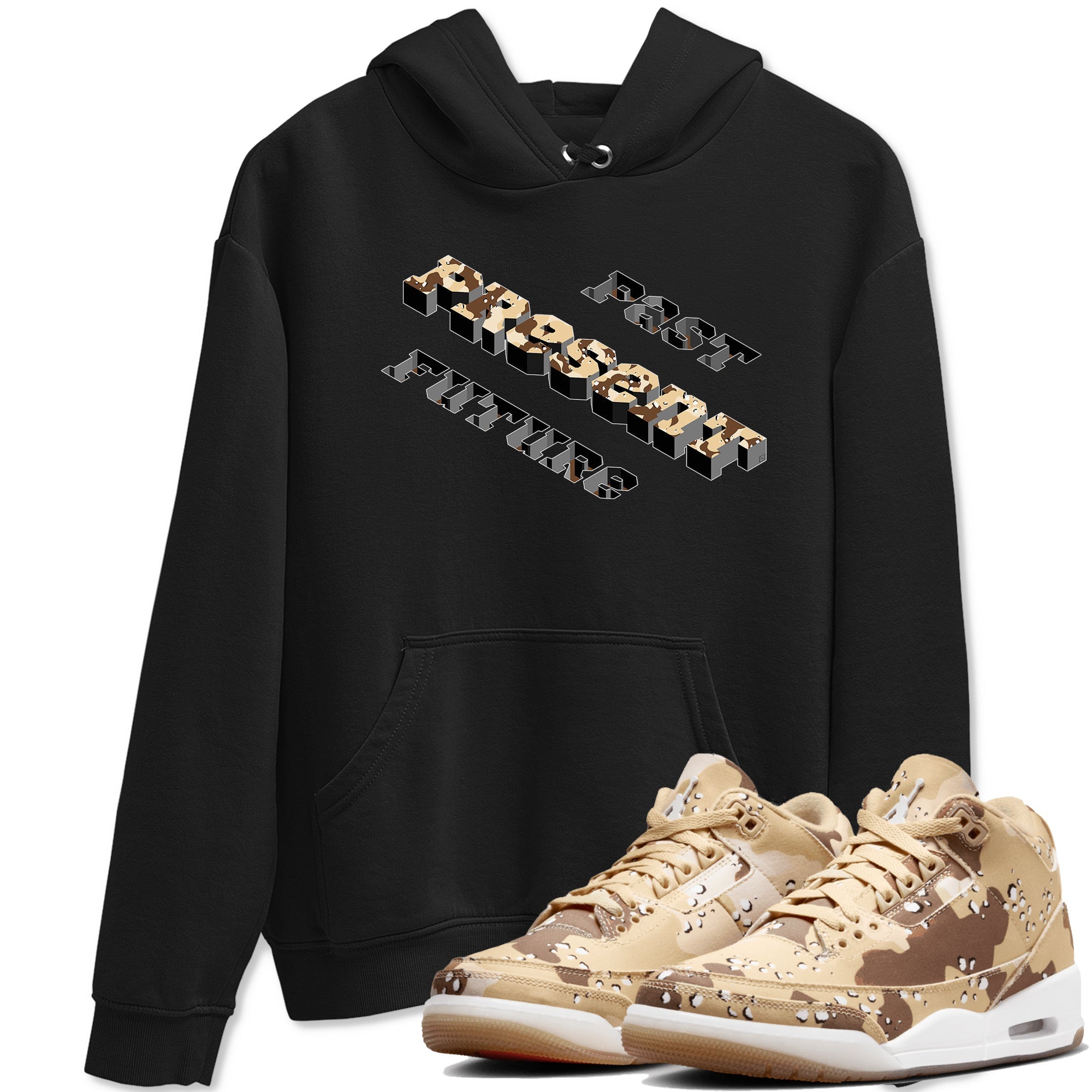 Past Present Future snkmatch Tees - Air Jordan 3 Desert Camo
