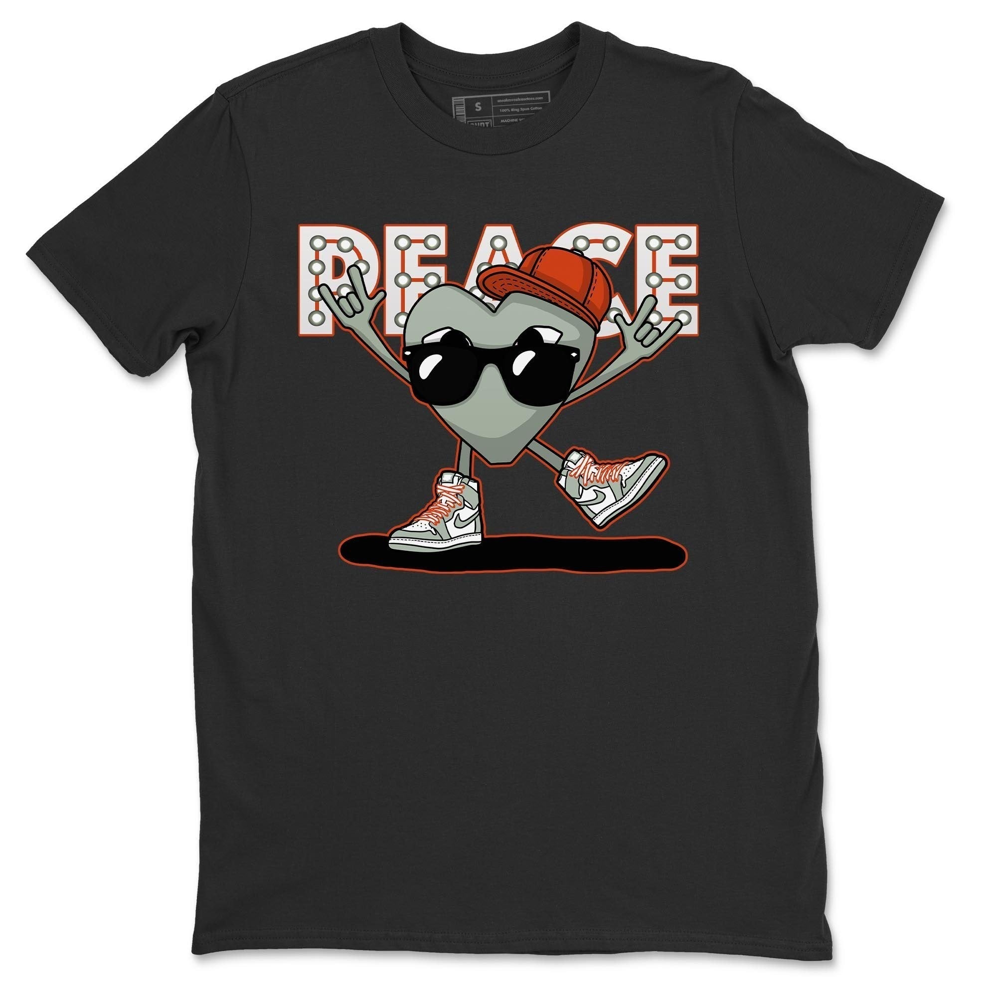 Peace Heart Unisex Tops - Air Jordan 1 Seafoam