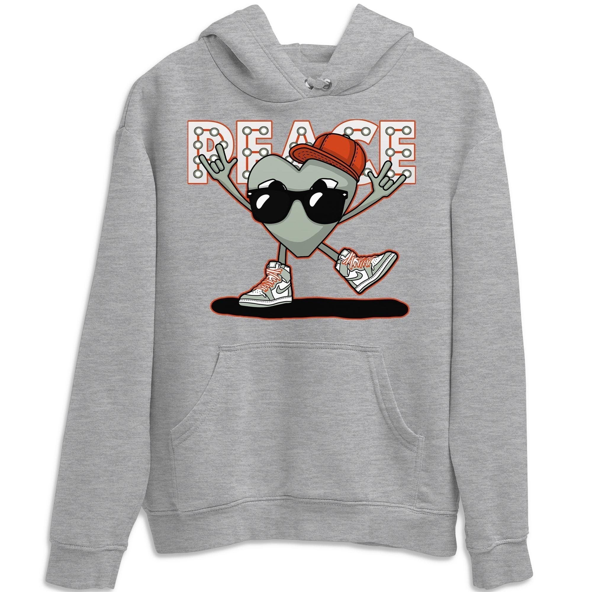 Peace Heart Unisex Tops - Air Jordan 1 Seafoam