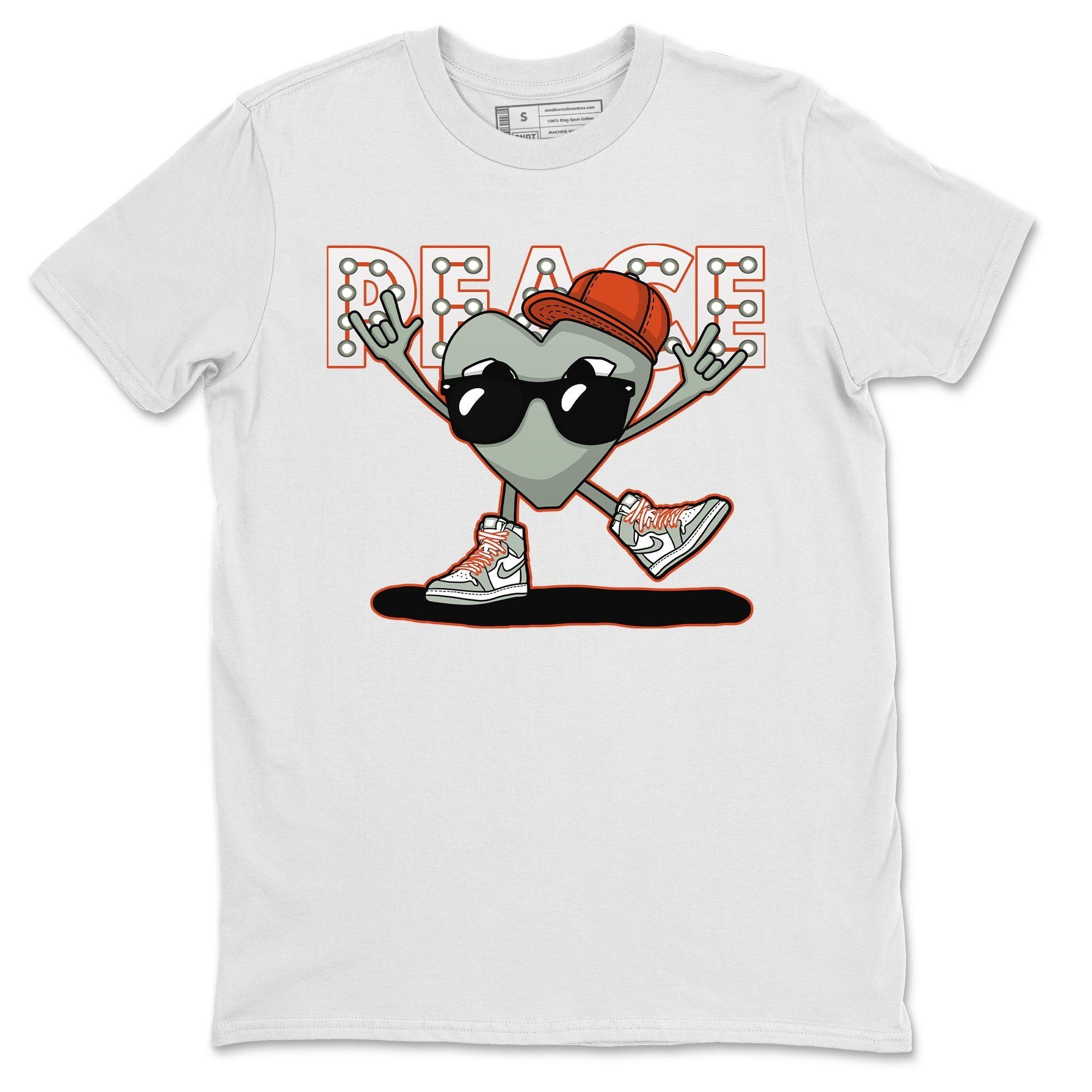Peace Heart Unisex Tops - Air Jordan 1 Seafoam