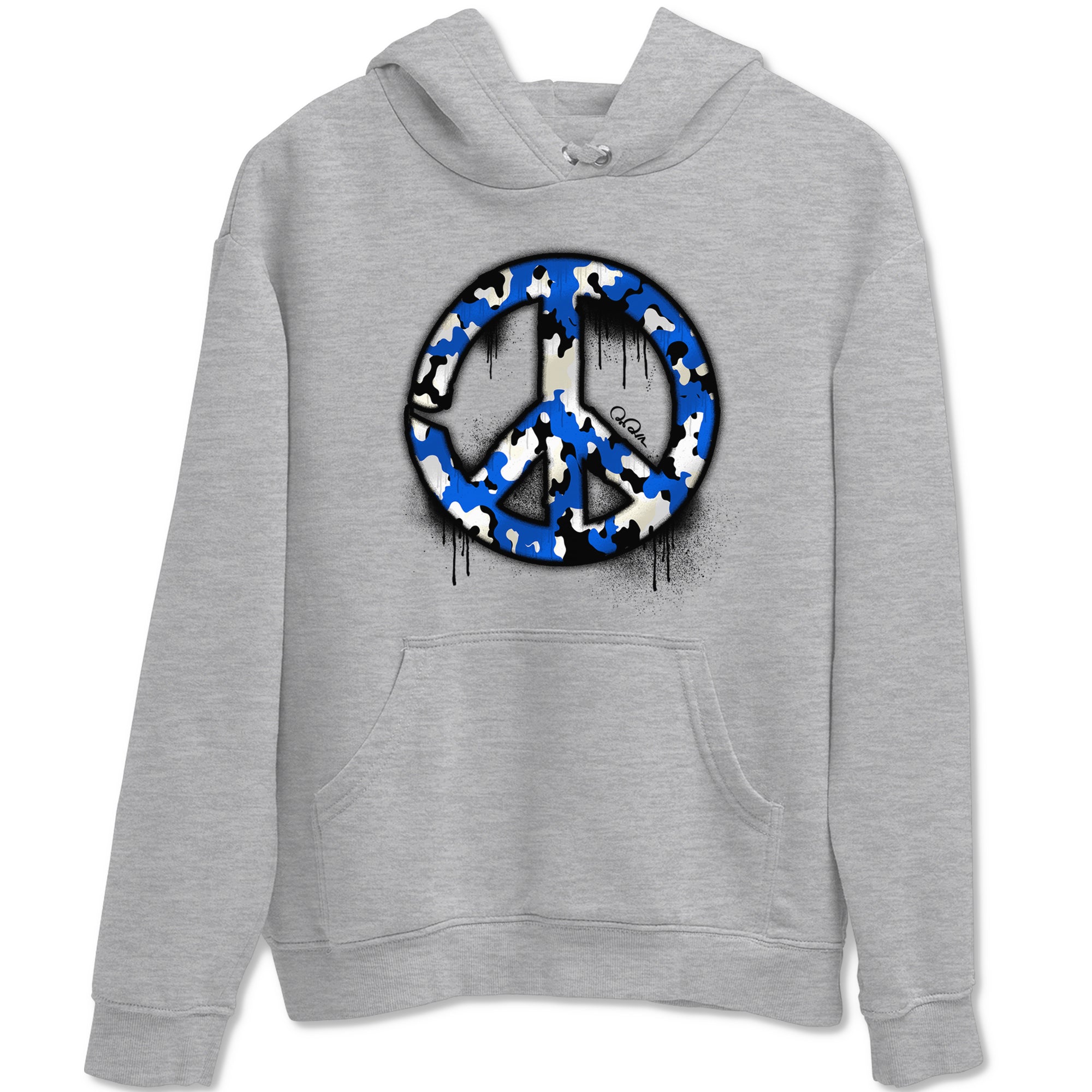 Peace Sign snkmatch Tees - Air Jordan 1 Game Royal