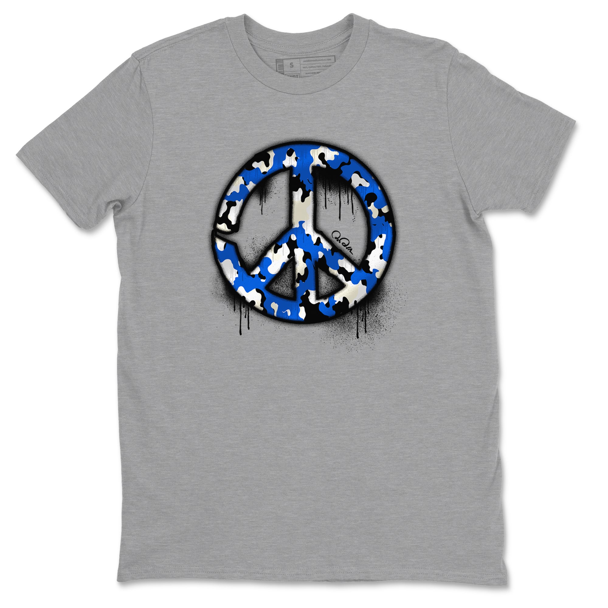 Peace Sign snkmatch Tees - Air Jordan 1 Game Royal