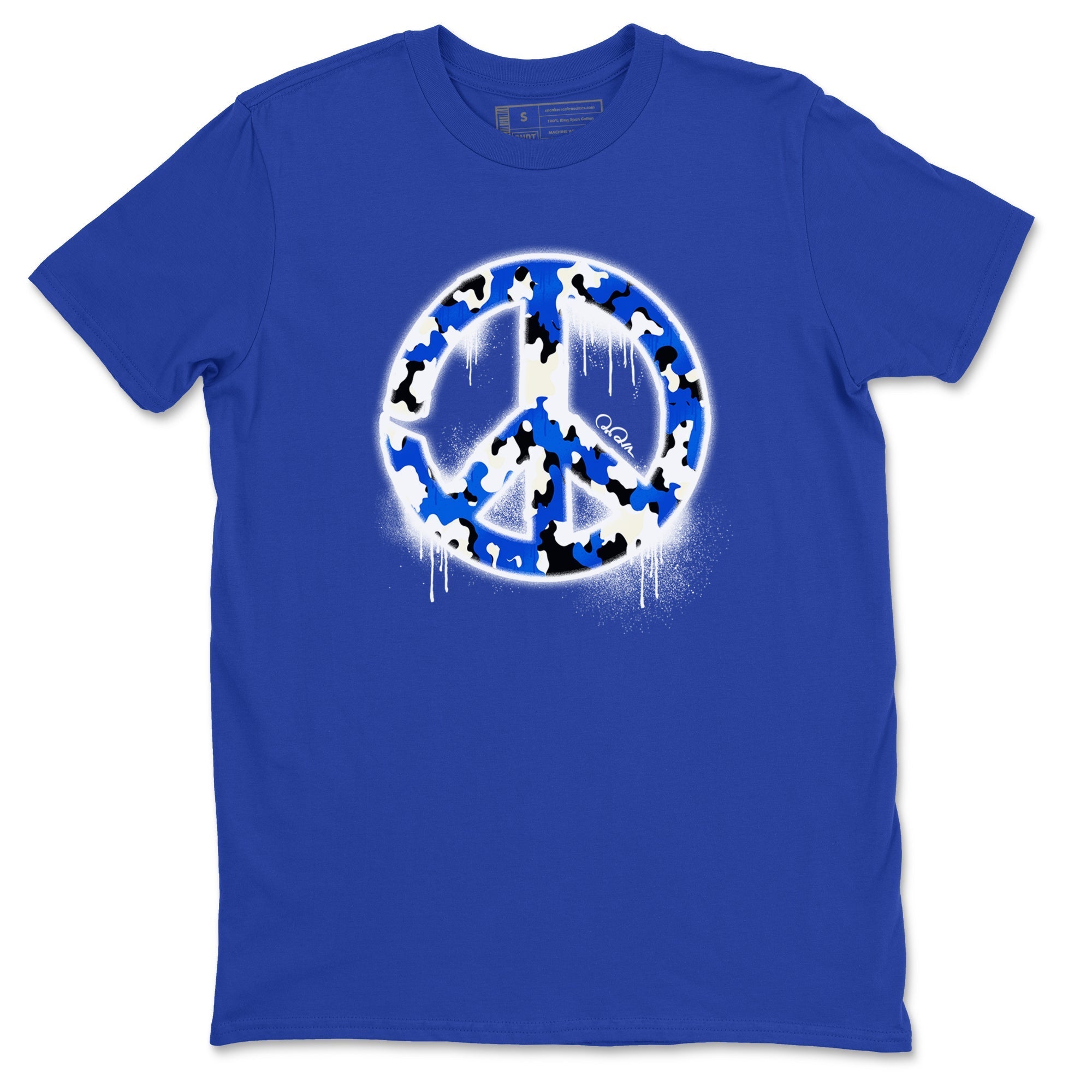 Peace Sign snkmatch Tees - Air Jordan 1 Game Royal