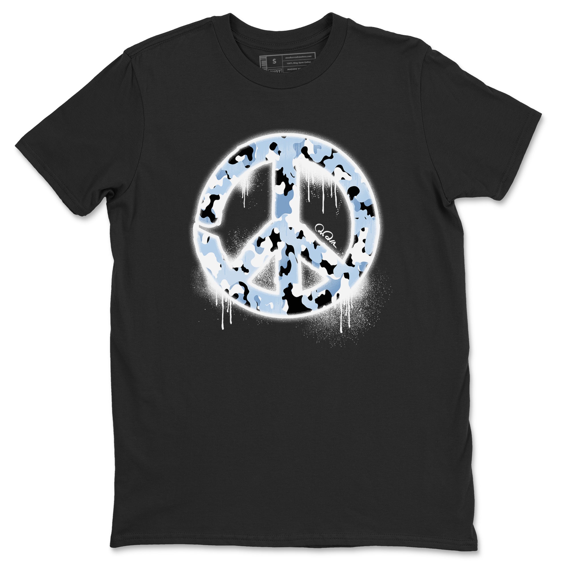 Peace Sign snkmatch Tees - Air Jordan 13 Blue Grey