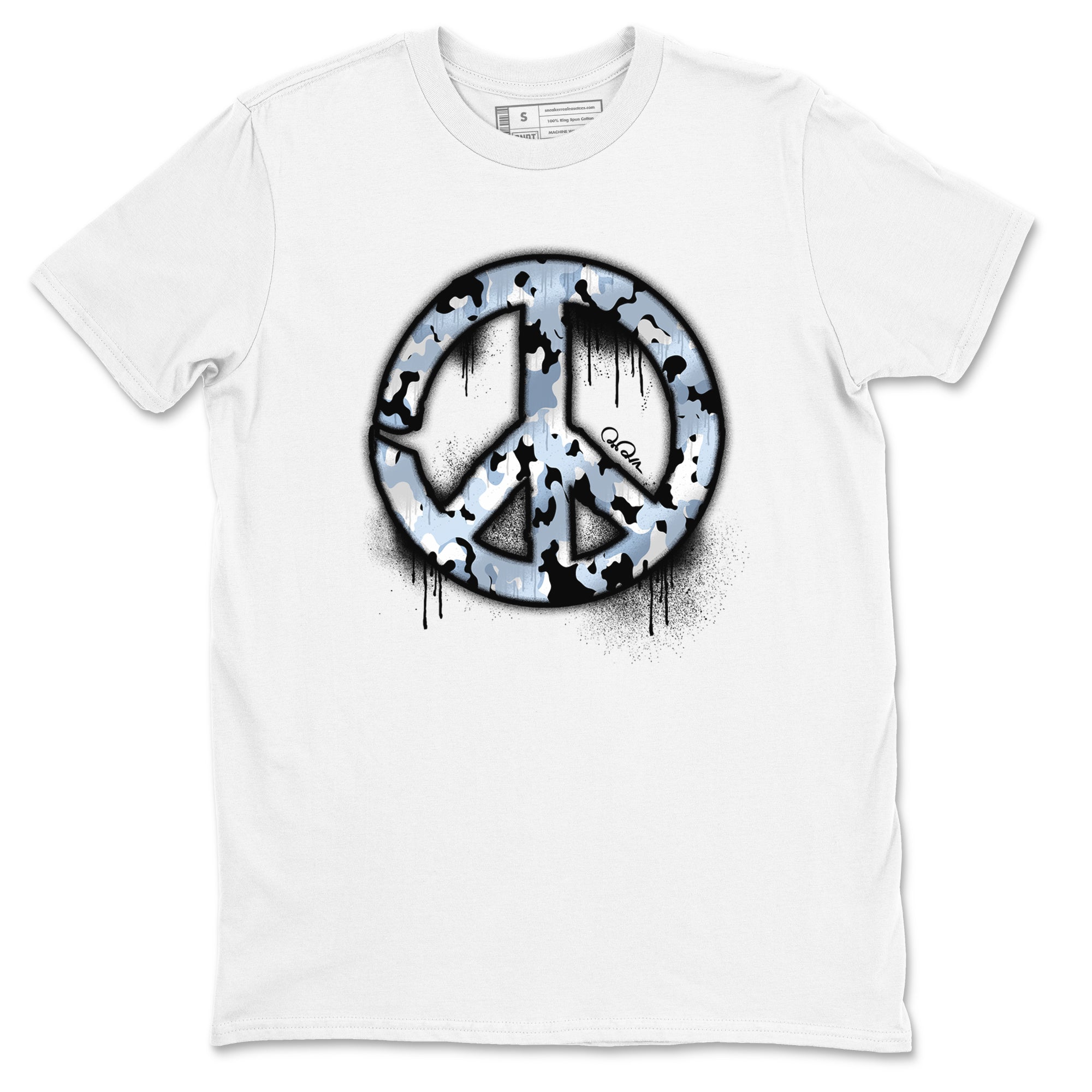 Peace Sign snkmatch Tees - Air Jordan 13 Blue Grey