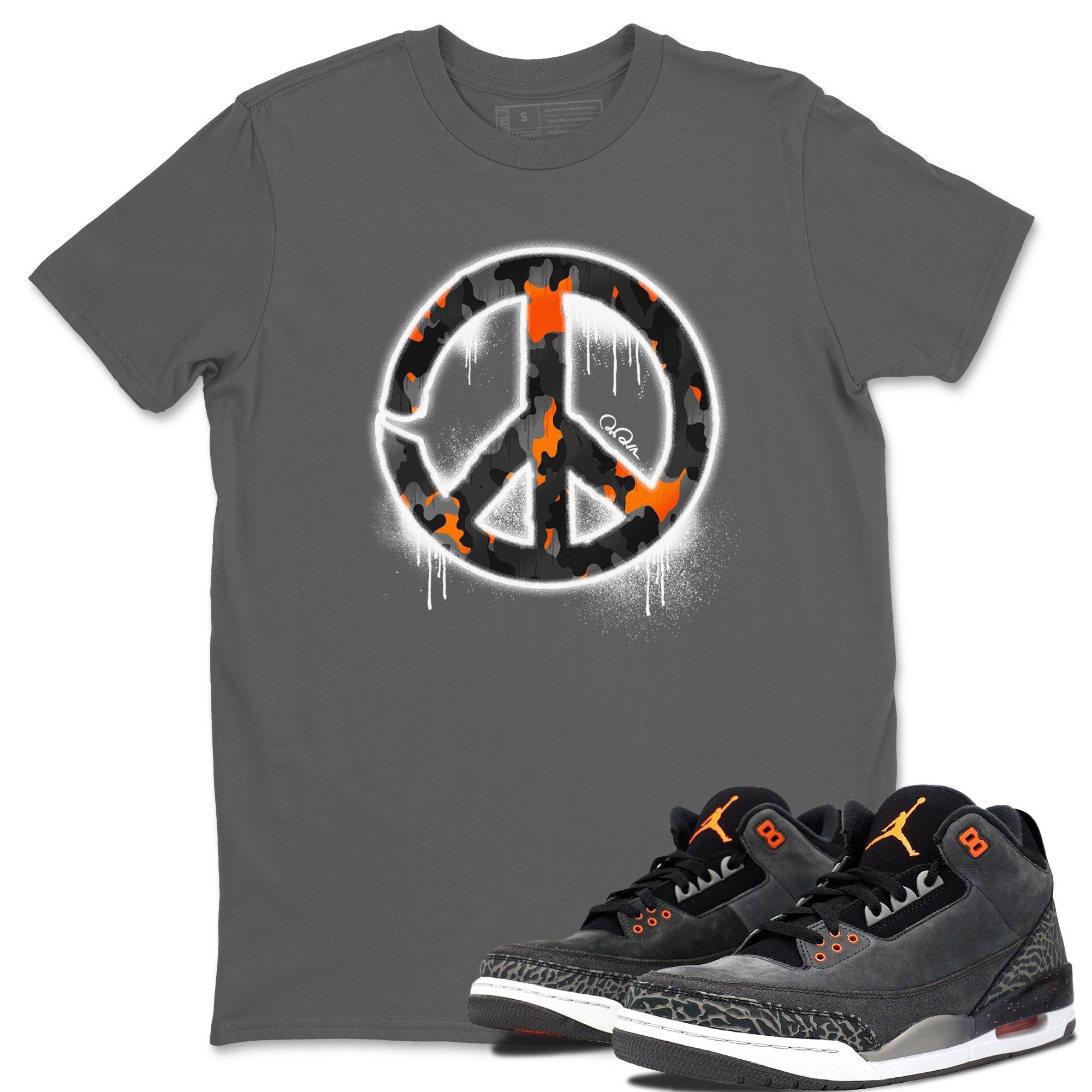Peace Sign snkmatch Tee - Air Jordan 3 Fear