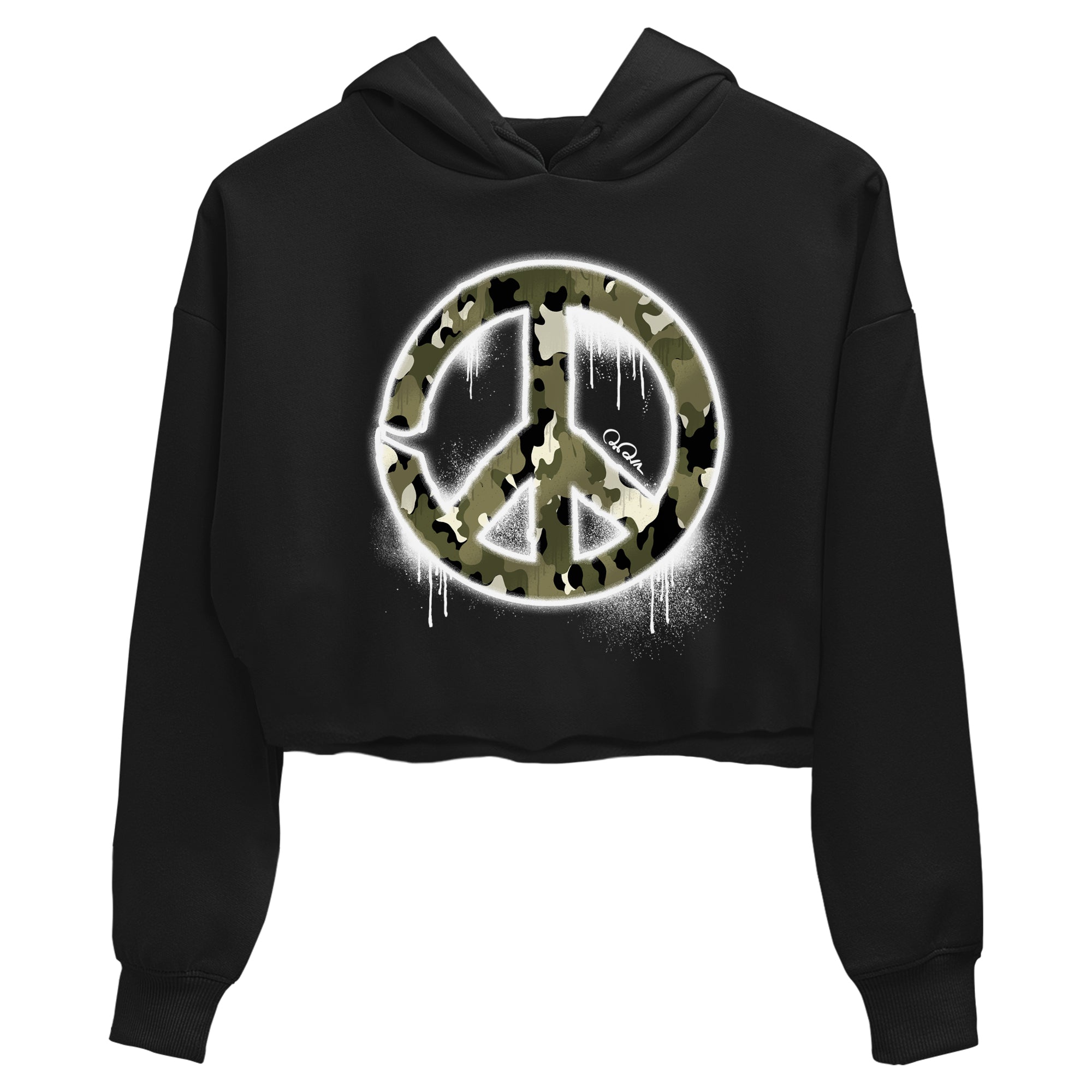 Peace Sign snkmatch Women's Top - Air Jordan 4 Medium Olive