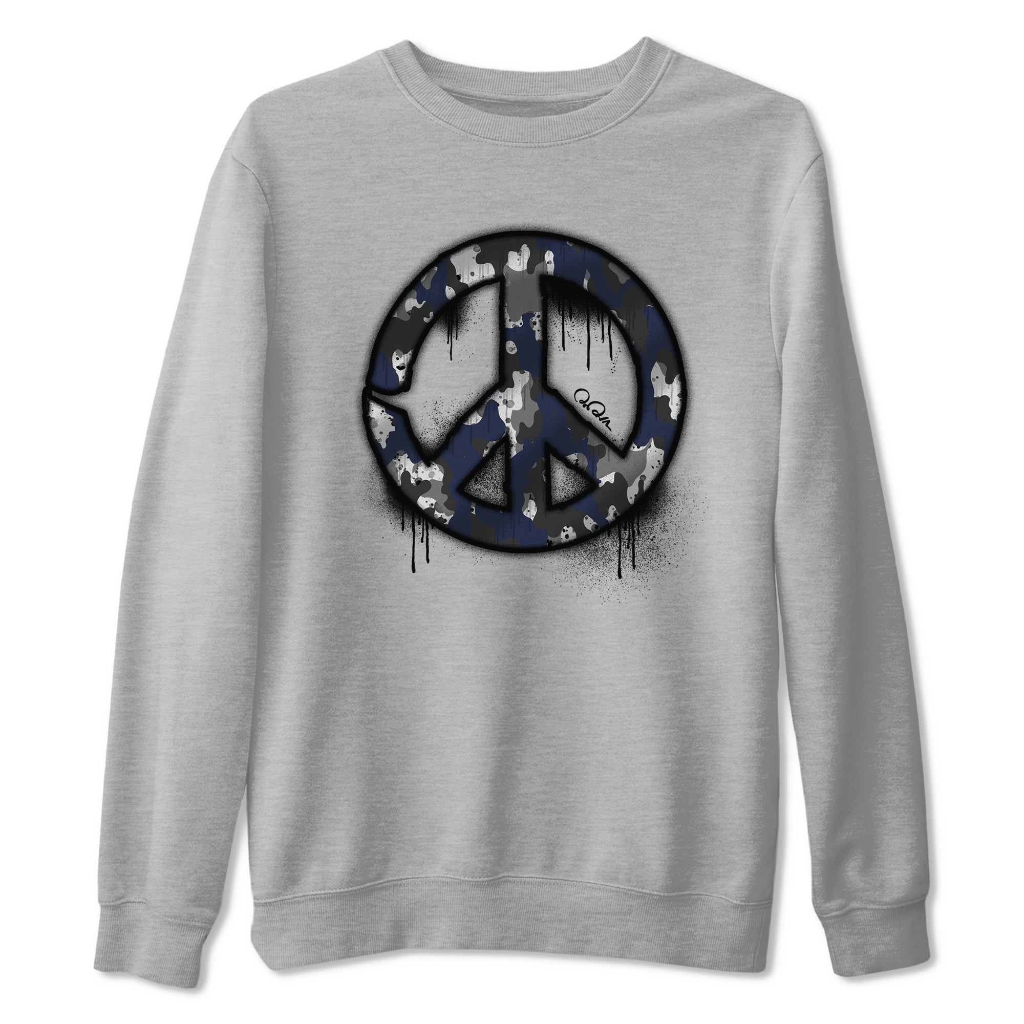 Peace Sign snkmatch Tee - Air Jordan 5 Georgetown