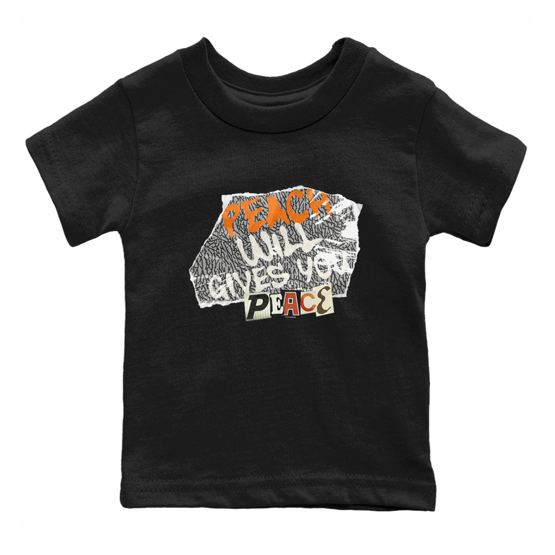 Peach Will Gives You Peace snkmatch Tees Kids - Air Jordan 3 Georgia Peach