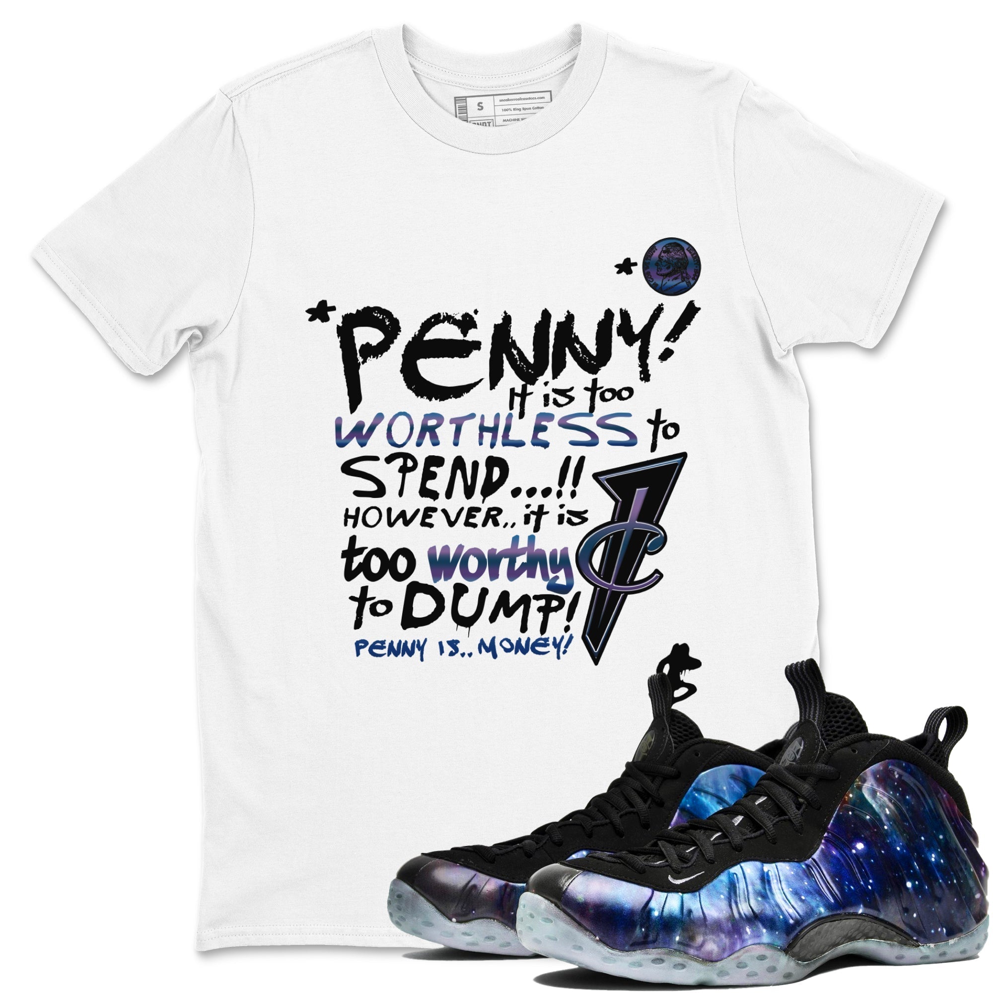 Penny Is snkmatch Tees - Air Foamposite One Galaxy