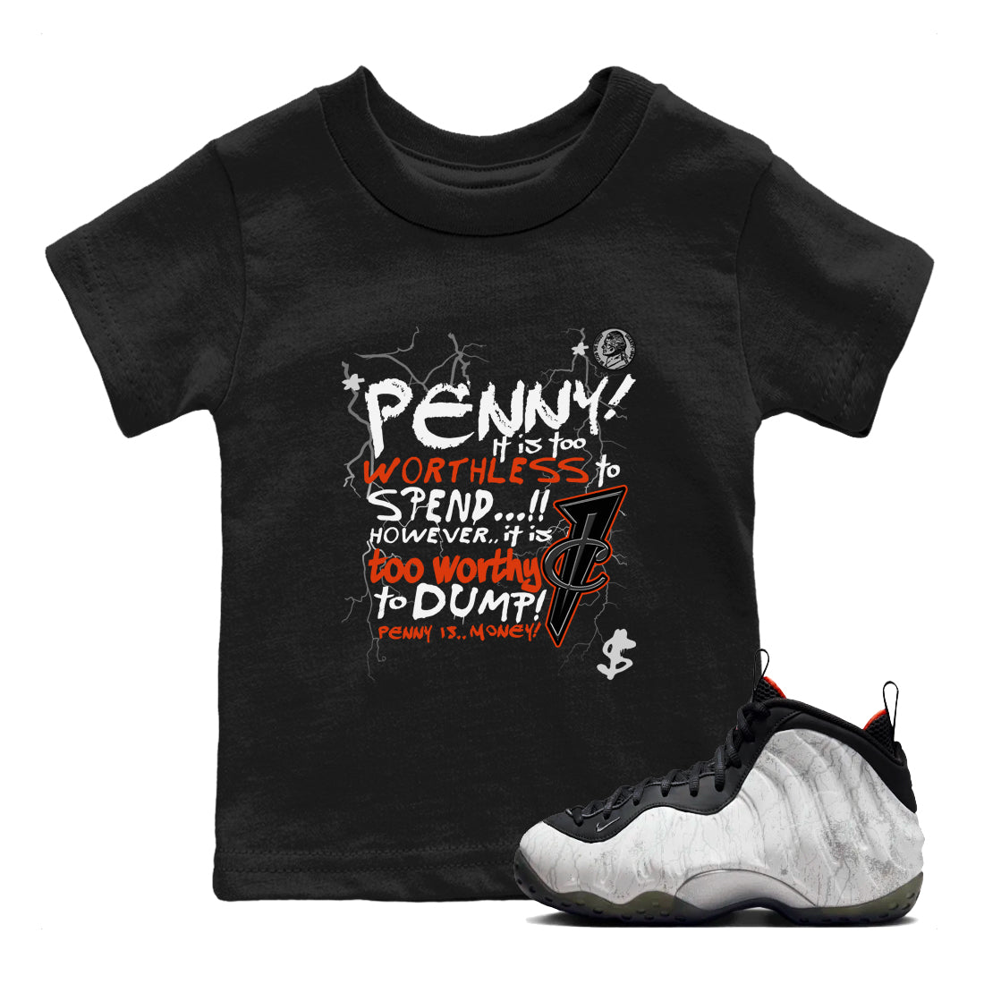 Penny Is snkmatch Tees Kids - Air Foamposite One Jin