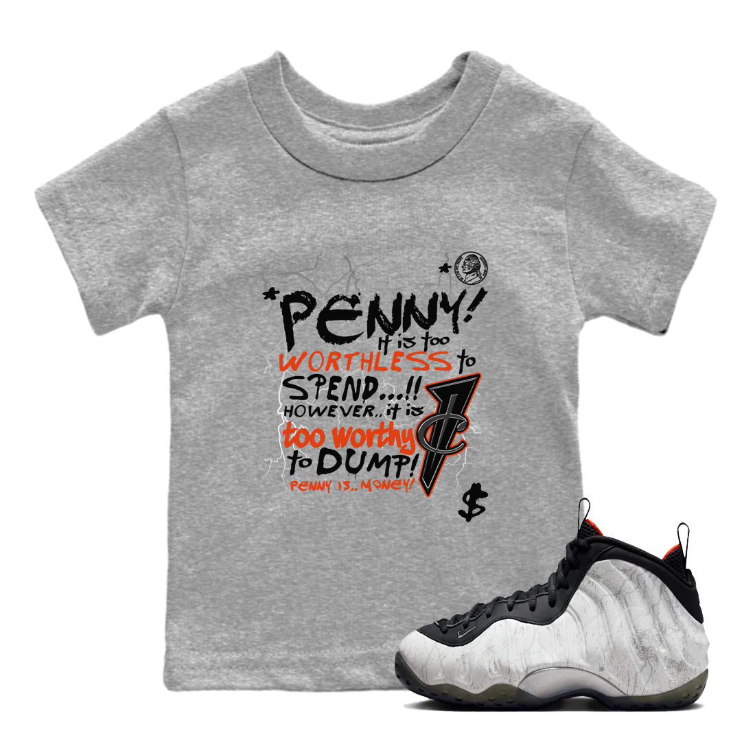 Penny Is snkmatch Tees Kids - Air Foamposite One Jin