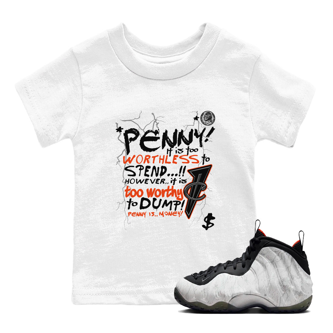 Penny Is snkmatch Tees Kids - Air Foamposite One Jin