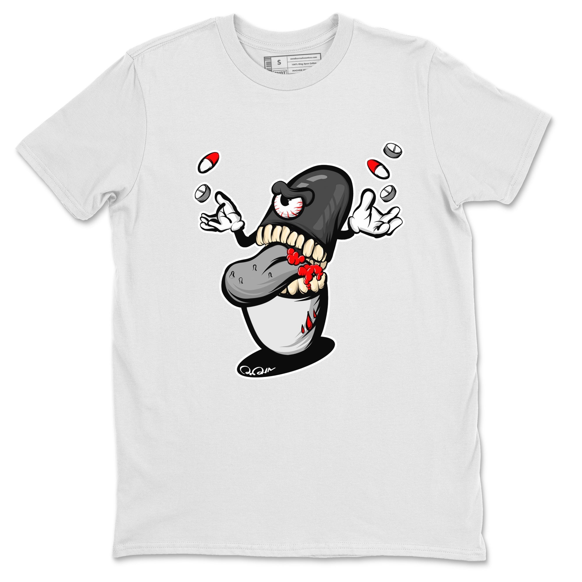 Pill Monster Unisex Tops - Air Jordan 13 Black Flint