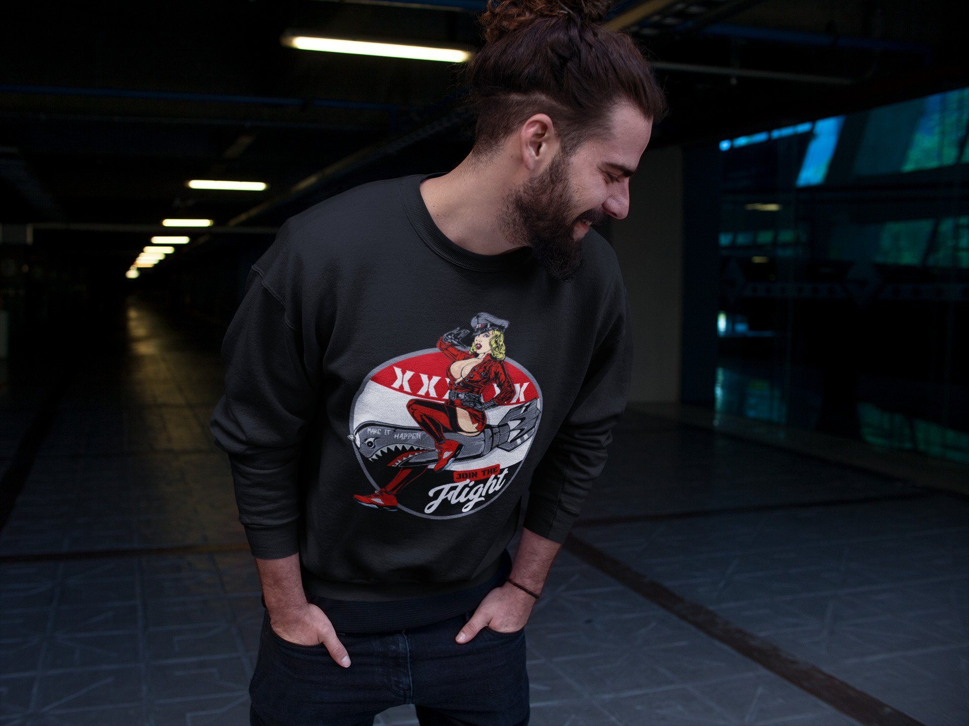 Pin Up Girl Unisex Tops - Air Jordan 5 Raging Bull