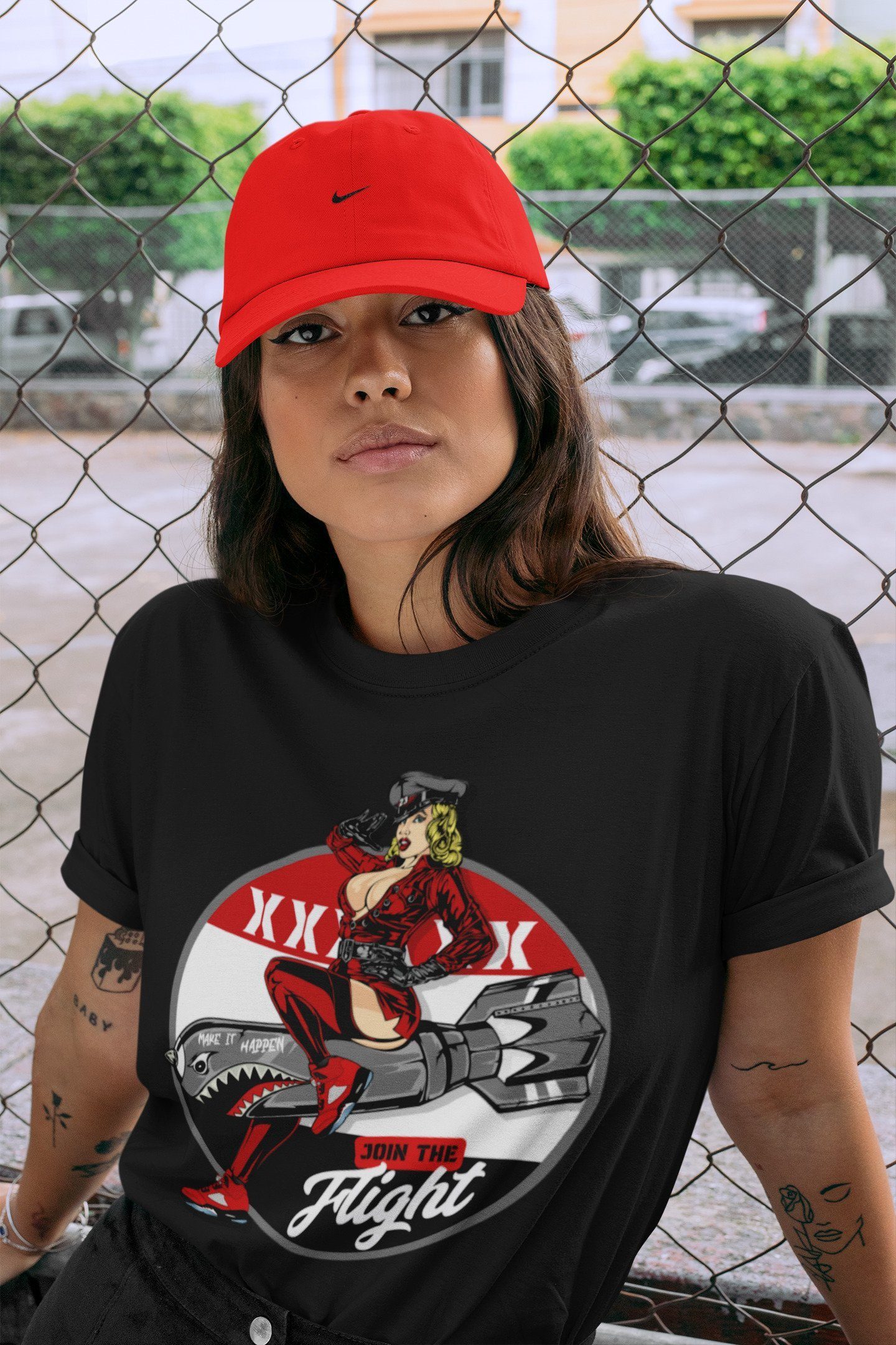 Pin Up Girl Unisex Tops - Air Jordan 5 Raging Bull